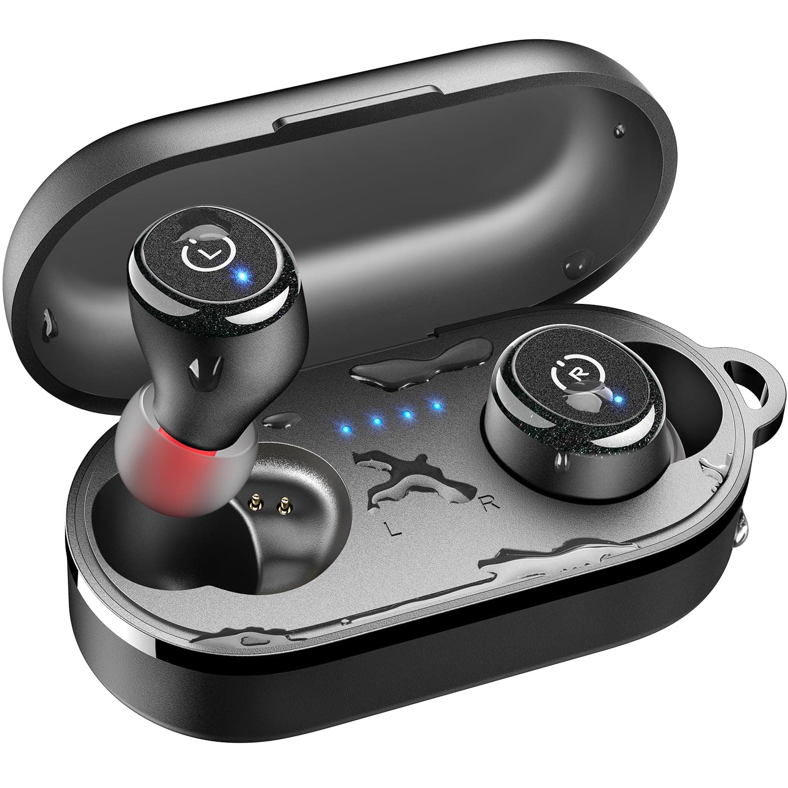 TOZO T10 Wireless Earbuds Bluetooth 5.3 Headphones, App Customize EQ, Ergonomic Design, 55H Playtime, Wireless Charging Case, IPX8 Waterproof Sound in-Ear Headset, New Version