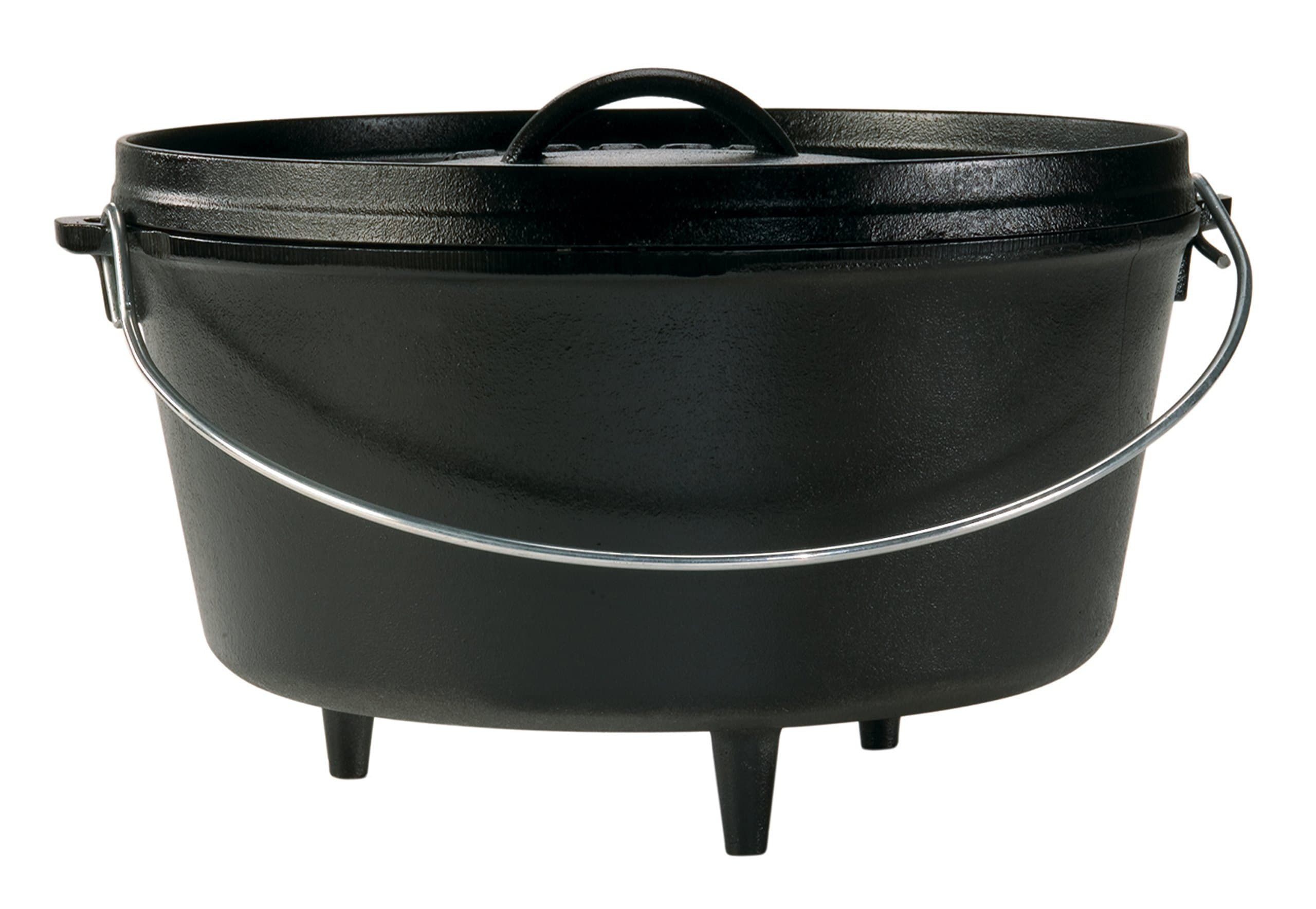 Lodge L12DCO3 Deep Camp Dutch Oven, 8-Quart