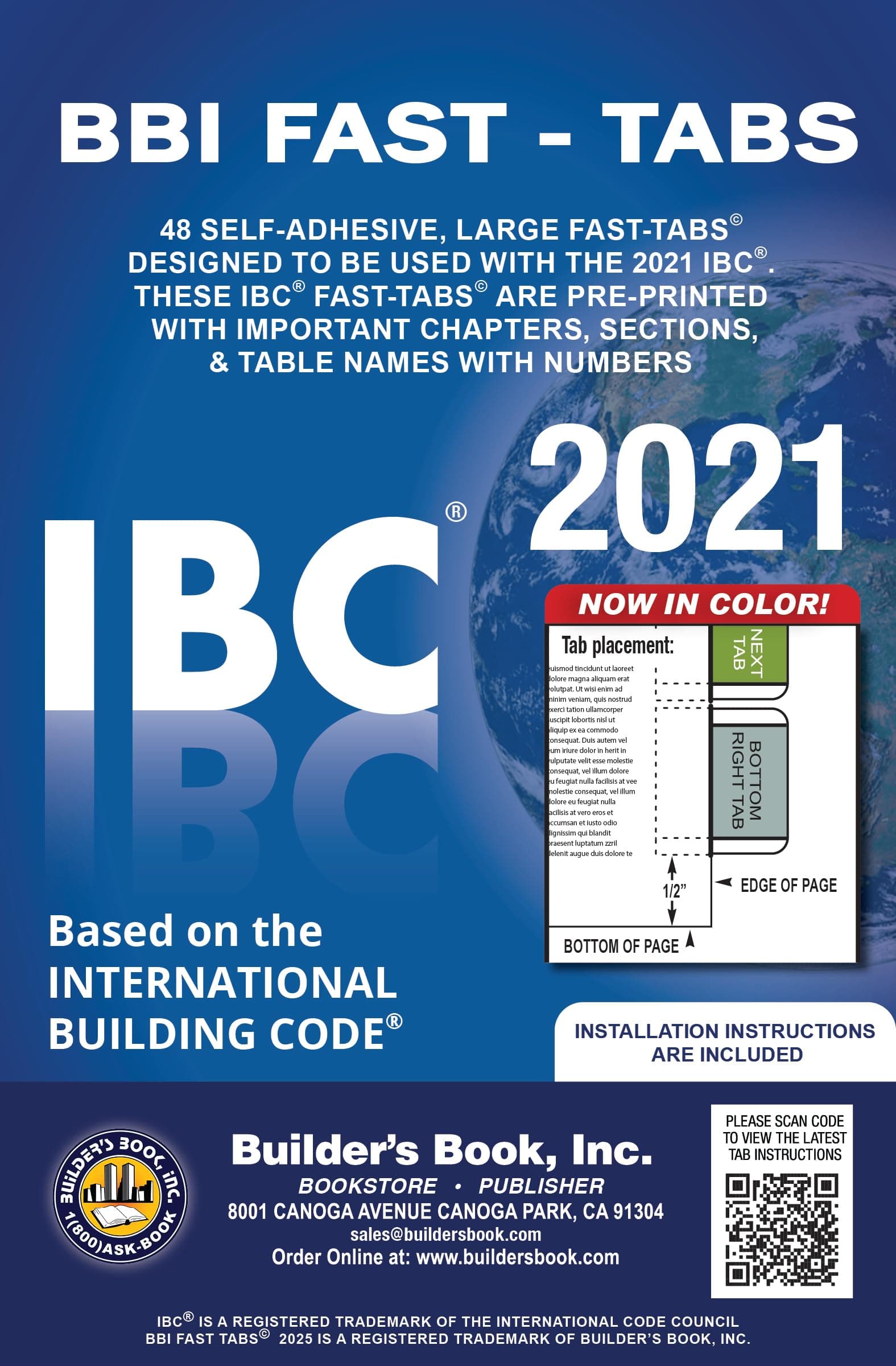 2021 International Building Code (IBC) Fast Tabs