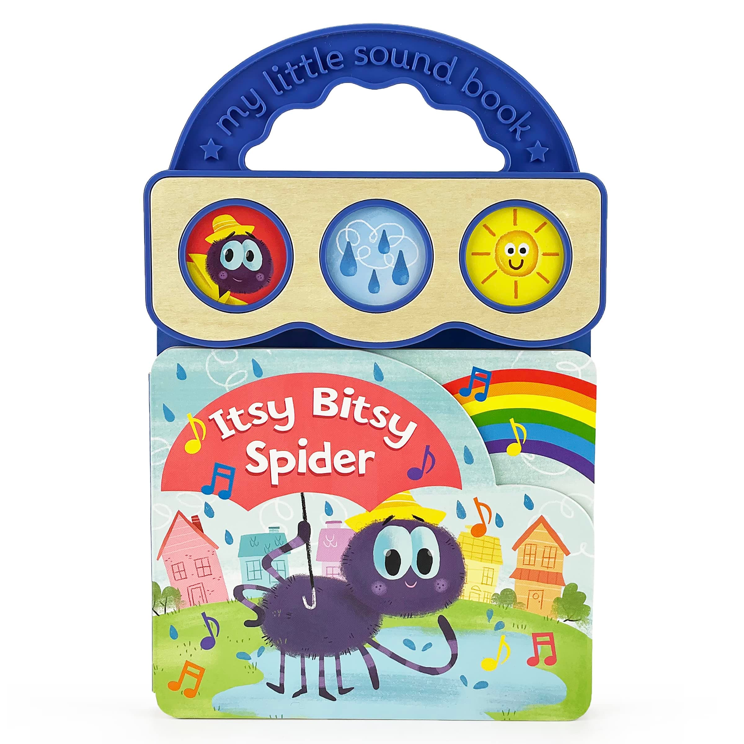 Itsy Bitsy Spider Children's 3-Button Sound Book for Babies and Toddlers; Favorite Nursery Rhymes
