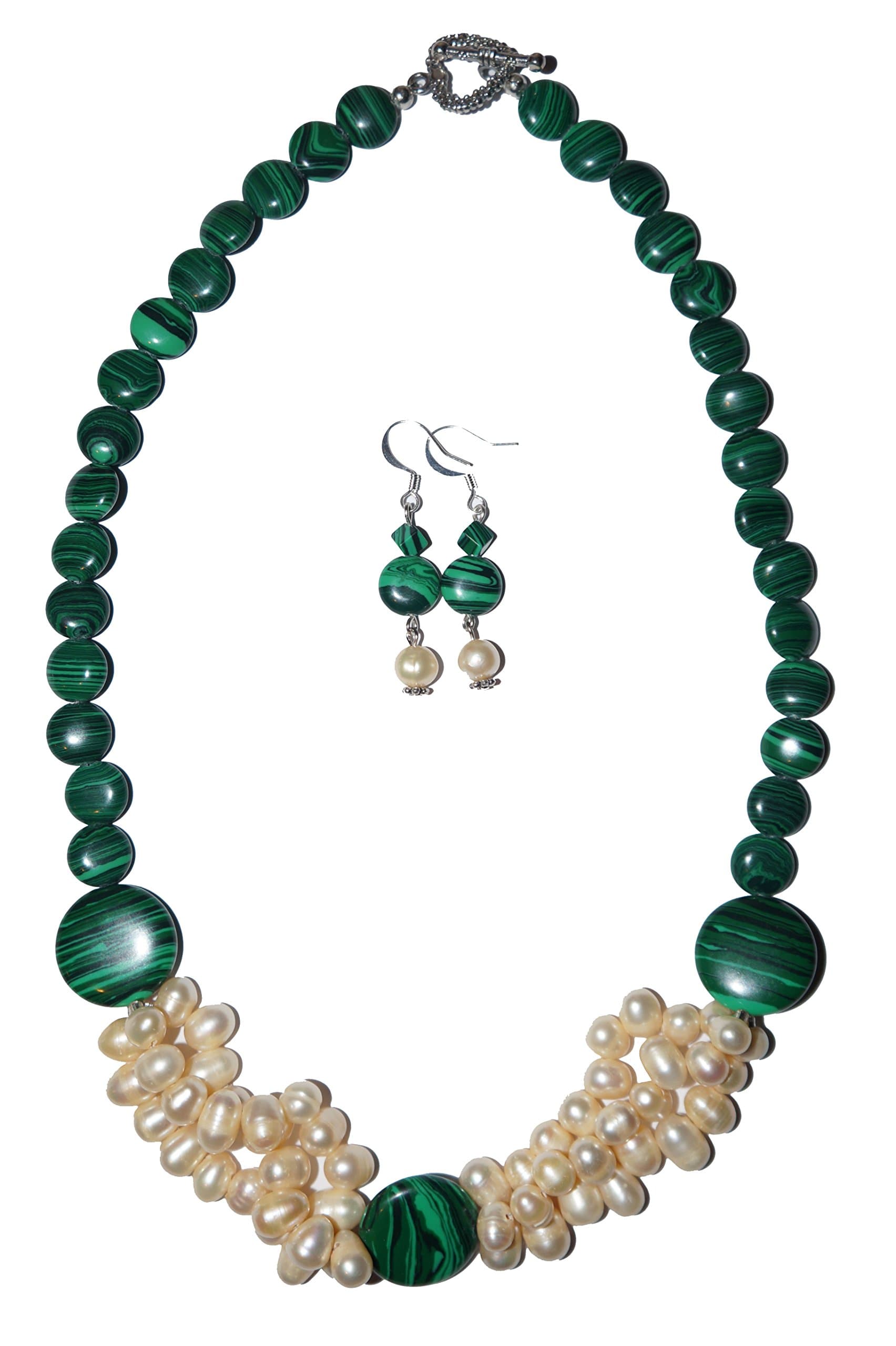Malachite Natural Beads, Water Pearls.