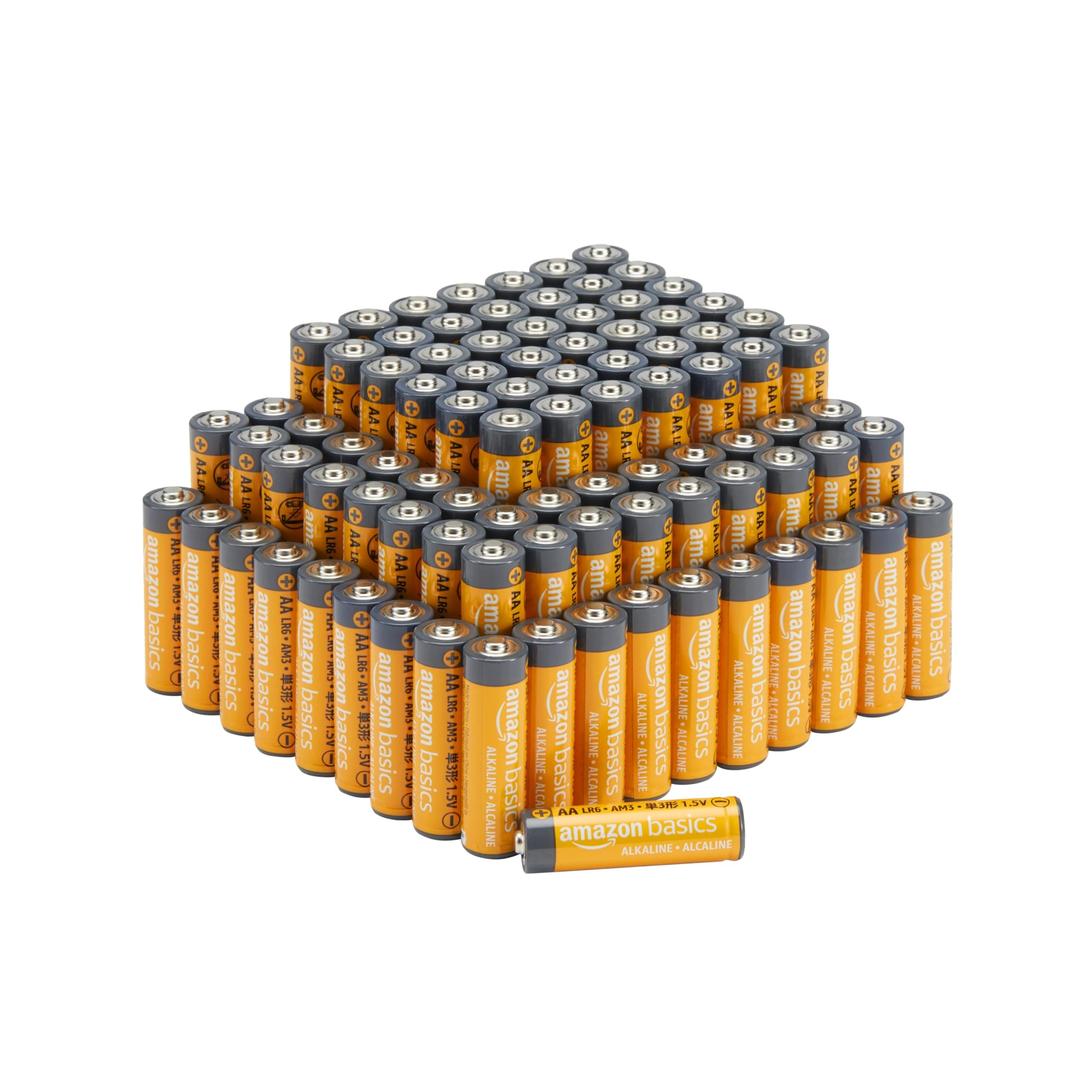 AA 1.5 Volt Performance Alkaline Batteries, 100-Pack (Appearance may vary)