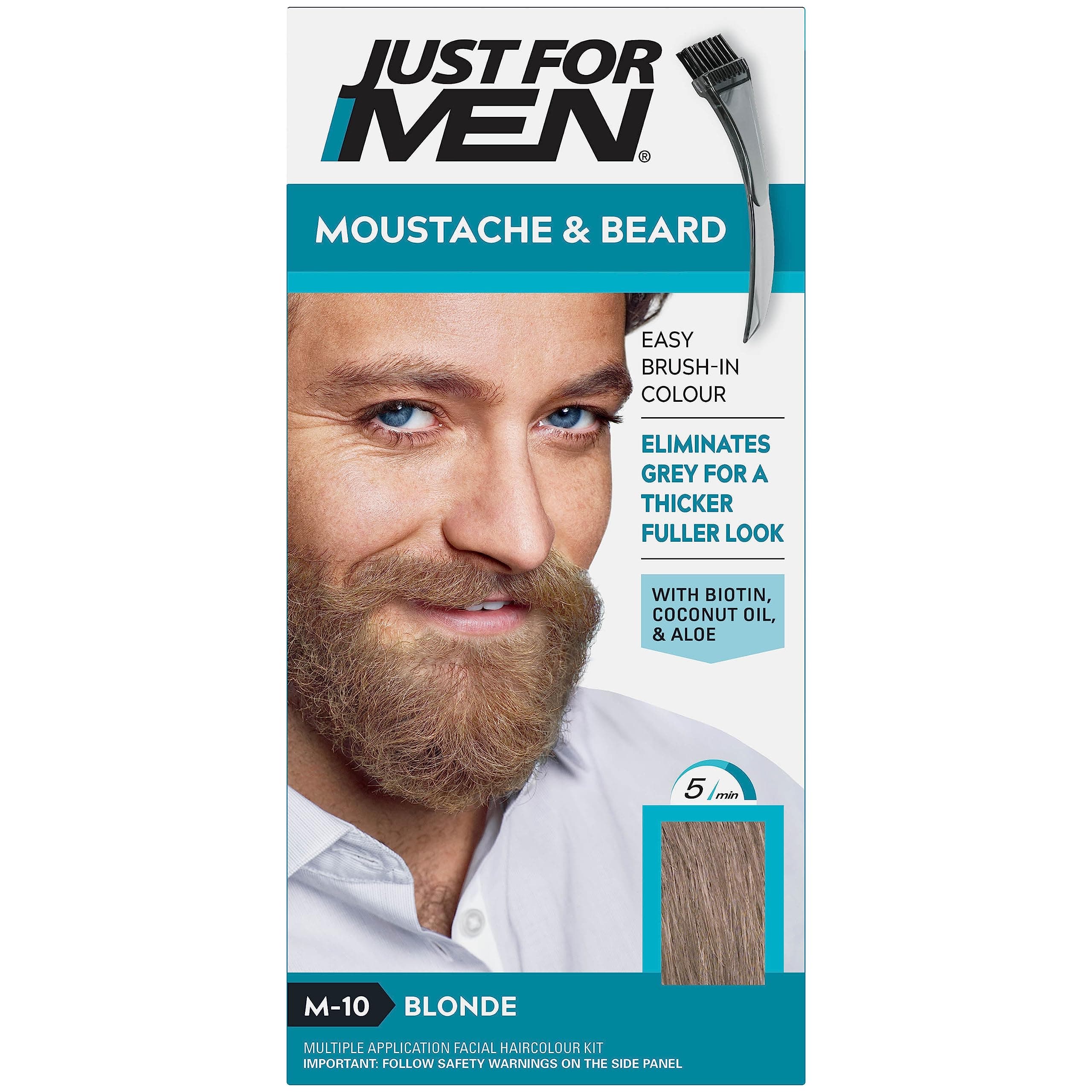 Moustache & Beard Sandy Blonde Dye , Eliminates Grey for a Thicker & Fuller Look, M10