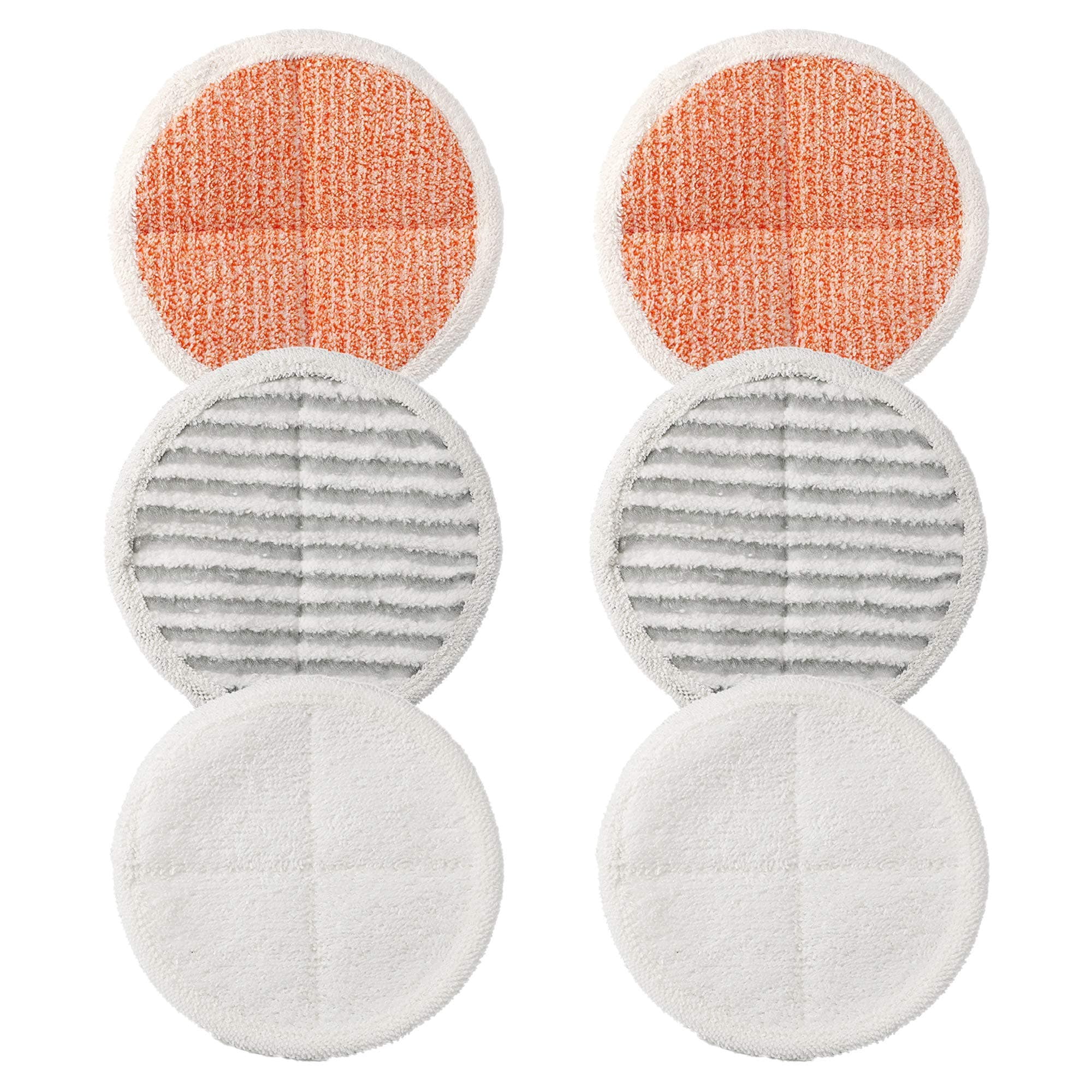 6 Pack Replacement Pads for Bissell Spinwave 2124,2039A,2307,23157,20391,20399 Powered Hard Floor Mop