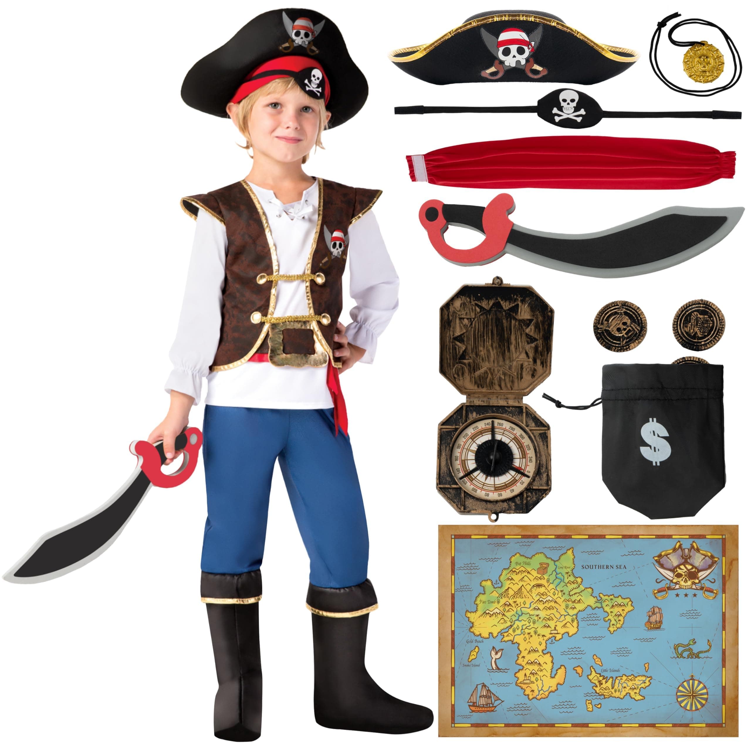 Blue Pirate Costume