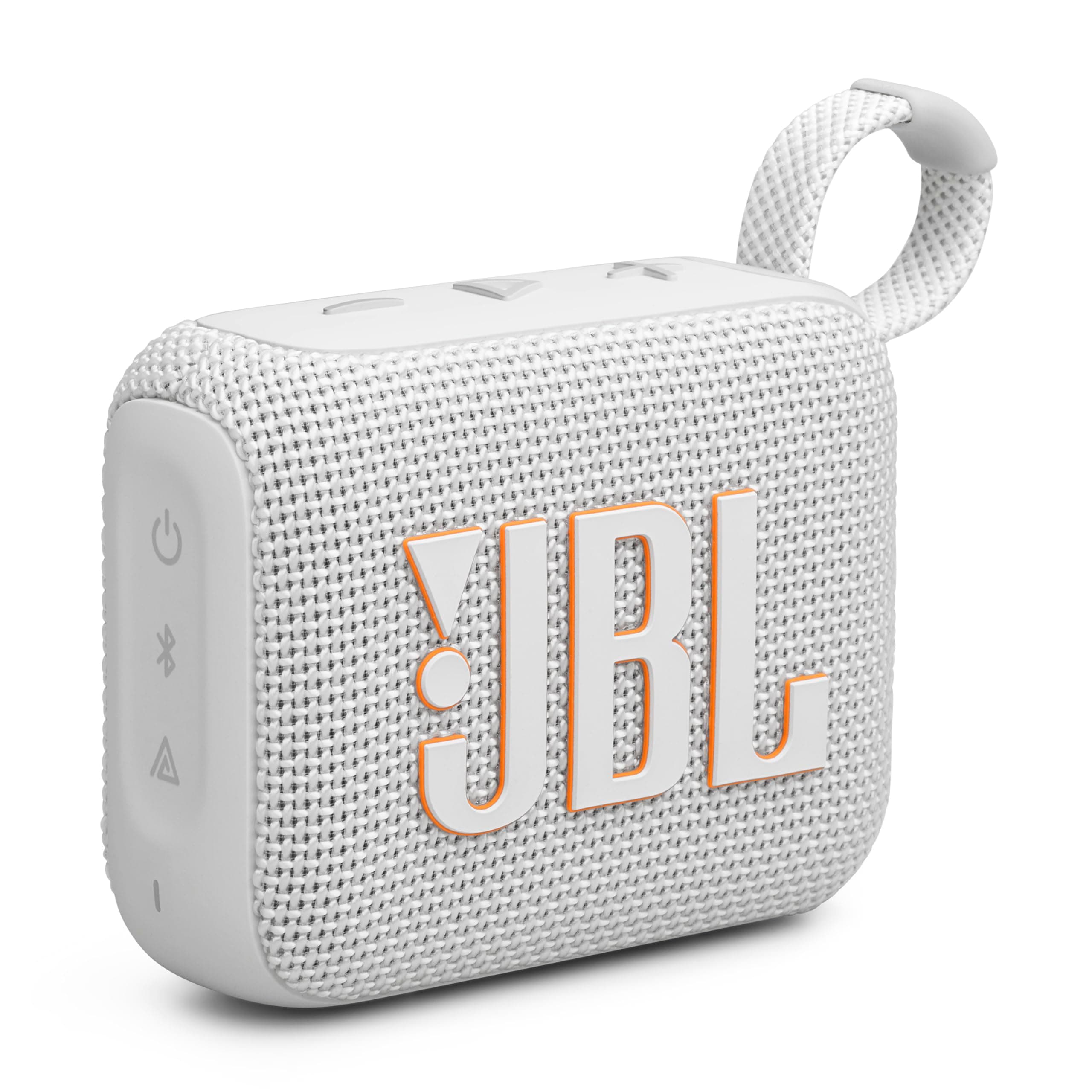GO 4 Ultra-Portable Bluetooth Speaker with Big JBL Pro Sound and Punchy Bass, PlaytimeBoost, Waterproof Design and 7-Hour Playtime, Grey