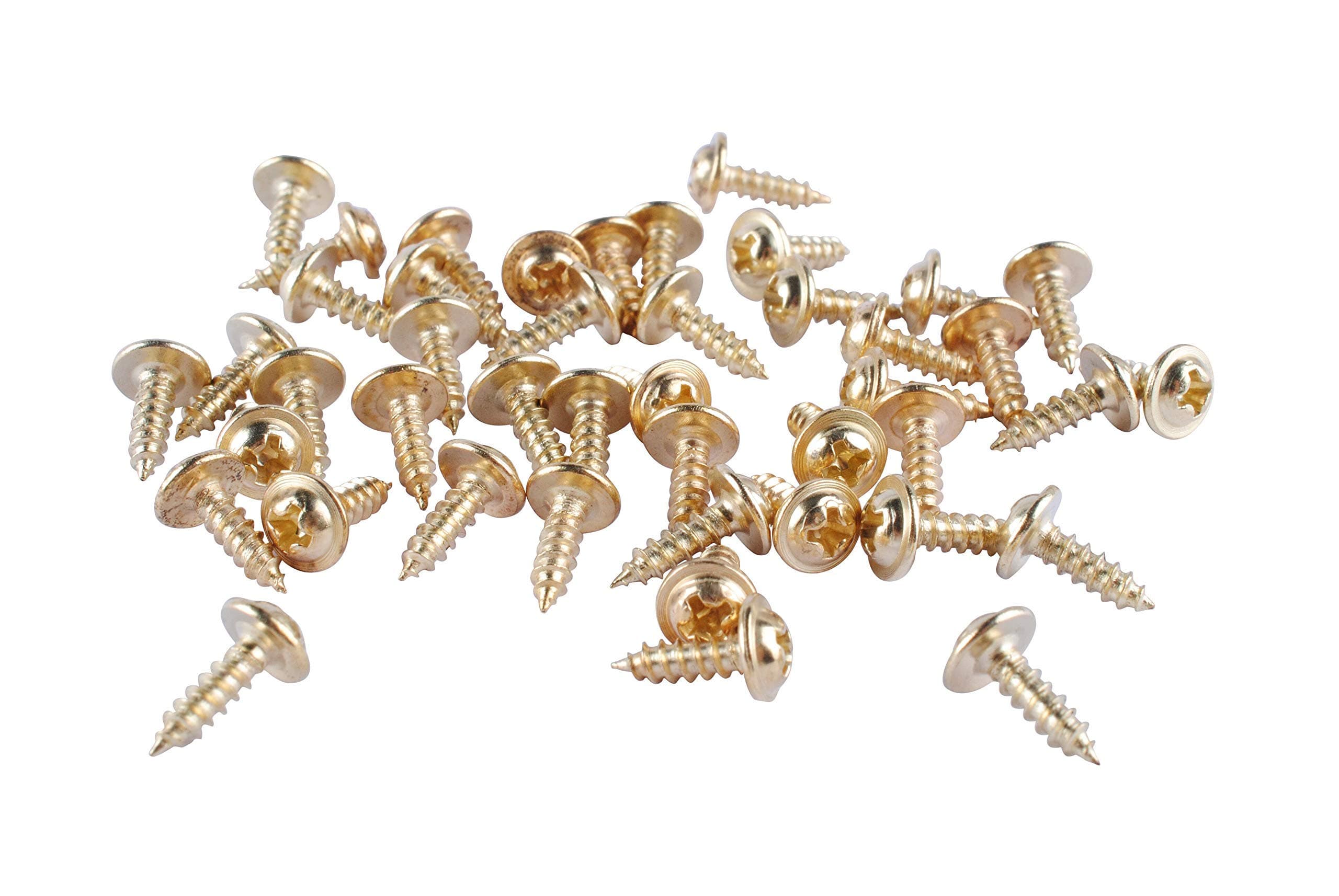 44pc 8mm Mini Brass Hinge Replacement Wood Screws - Great for Arts & Crafts by Darice