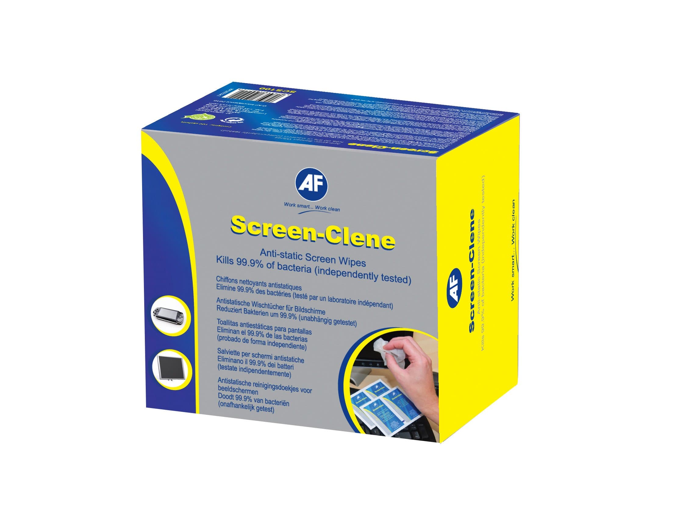 AFTS-210016 Screen-Clene Anti-Static Screen Wipes