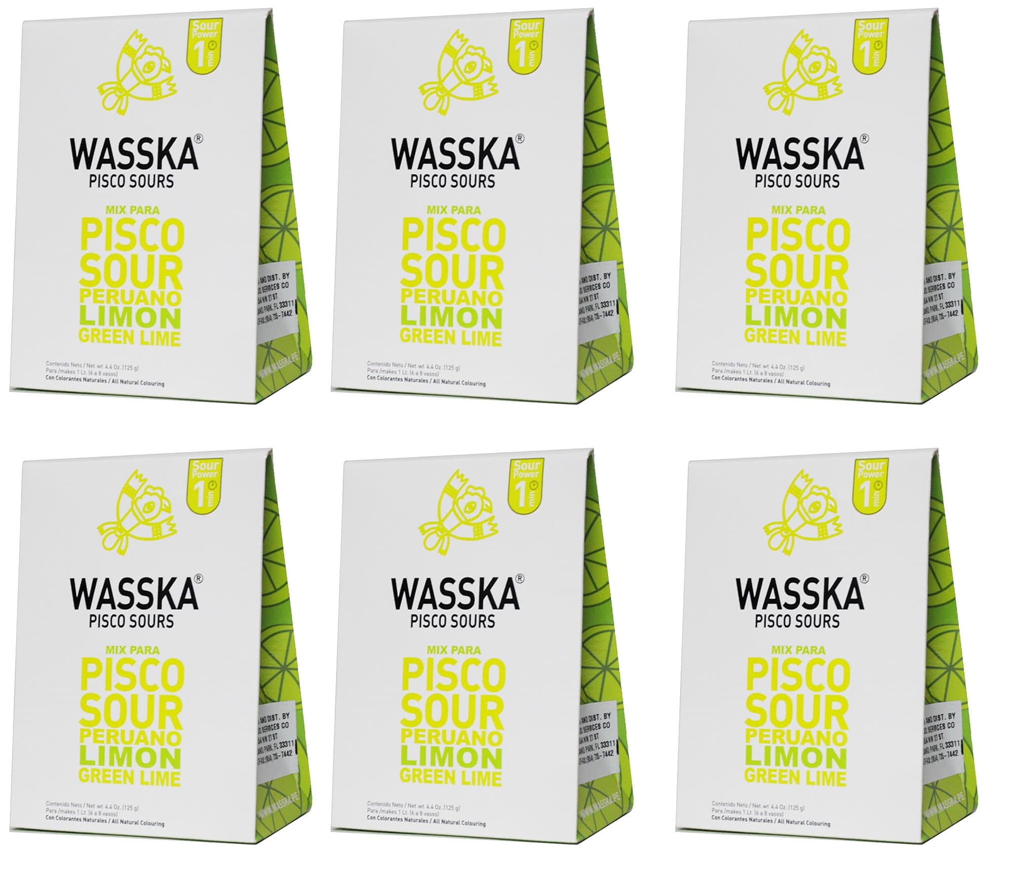 Wasska Pisco Sour Mix 4.4 oz. (6-Pack)