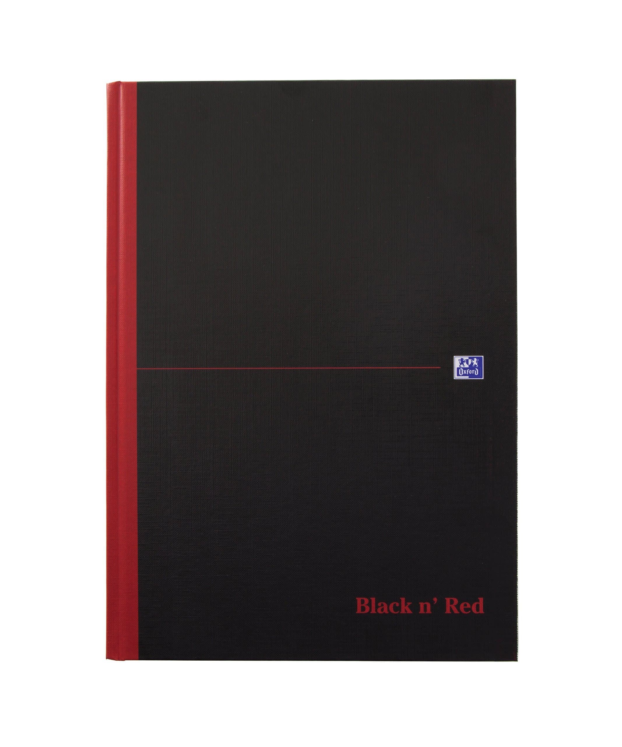 Black n' Red Oxford, A4 Notebook, Casebound, Hardback, 192 Pages, Single Notepad