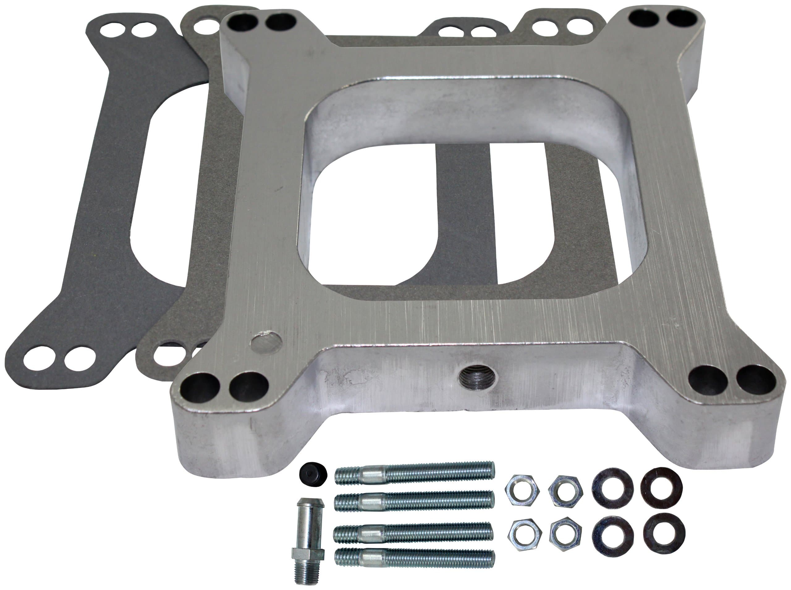 Mota Performance A40212 Carburetor Spacer Kit Open Plenum - 1" with 3/8" PCV Tube Port