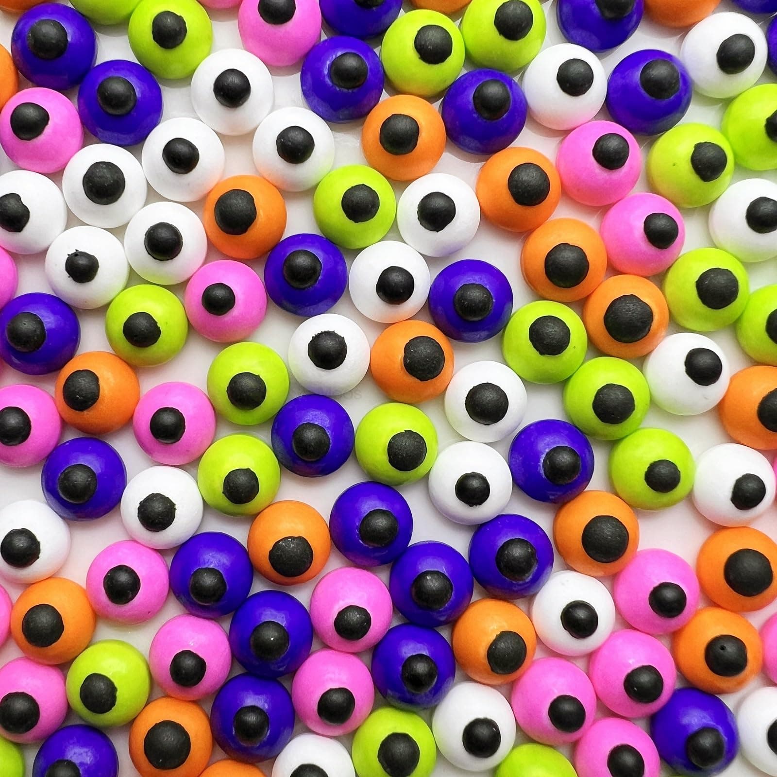 SE Si&Moos Small Candy Eyeballs for Decorating Edible Googly Eyes Colored Candy Monster Eyes Edible Small Eyeball Sprinkles Halloween Sprinkles Halloween Cupcake Toppers 3 OZ