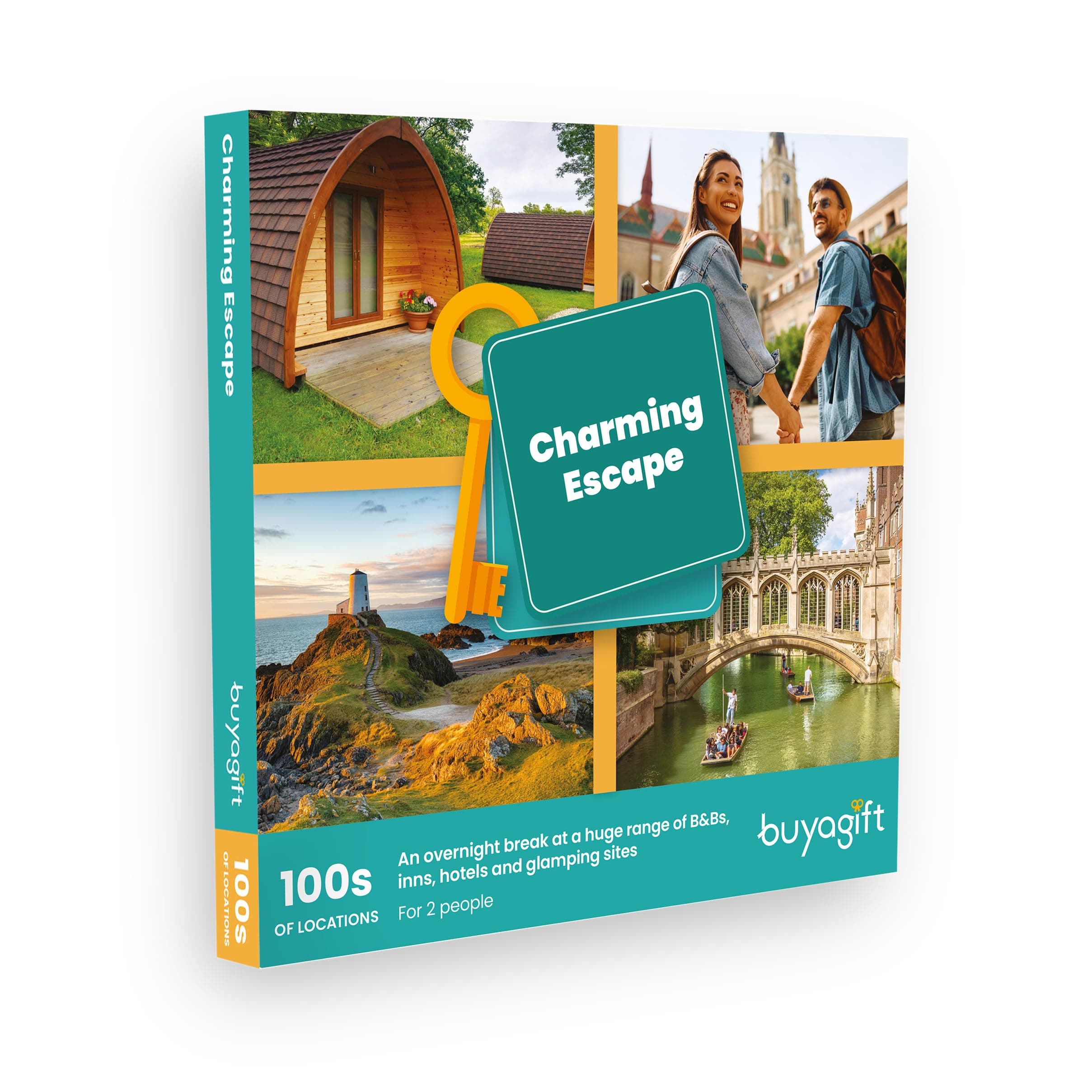 Buyagift 1-Night Charming Escape Gift Experience Box for 2-290 Hotel & Glamping Overnight Stays
