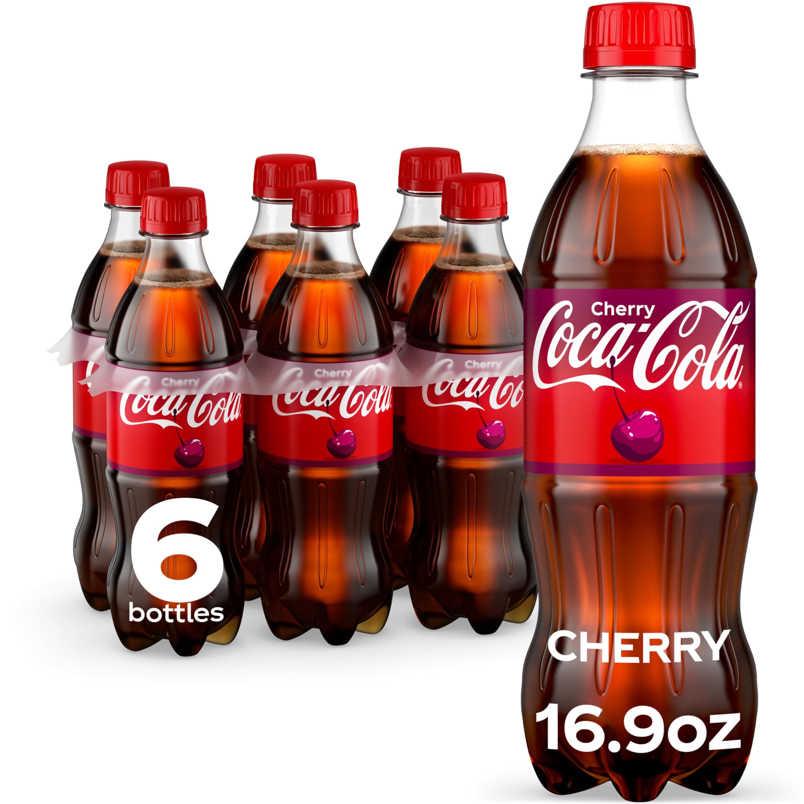 Coca-Cola Coca Cola Cherry, 16.9 Fl Oz Bottles, 6 Pack