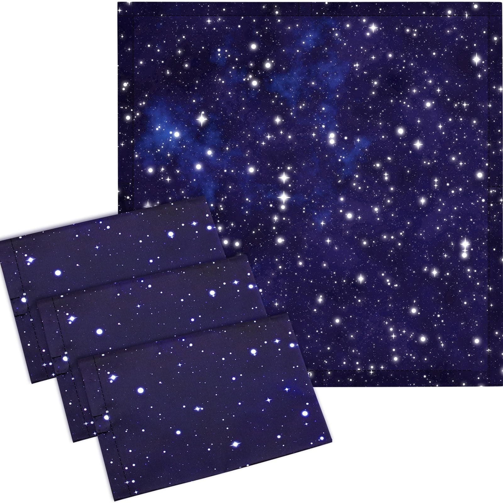 VIHOSE 4 Pcs 2 x 2 Feet Fluorescent Light Covers for Ceiling Lights Classroom Light Covers for Reducing Harsh Glare Flicker Magnetic Light Filters for Office Classroom Home Drop Ceiling (Starry)