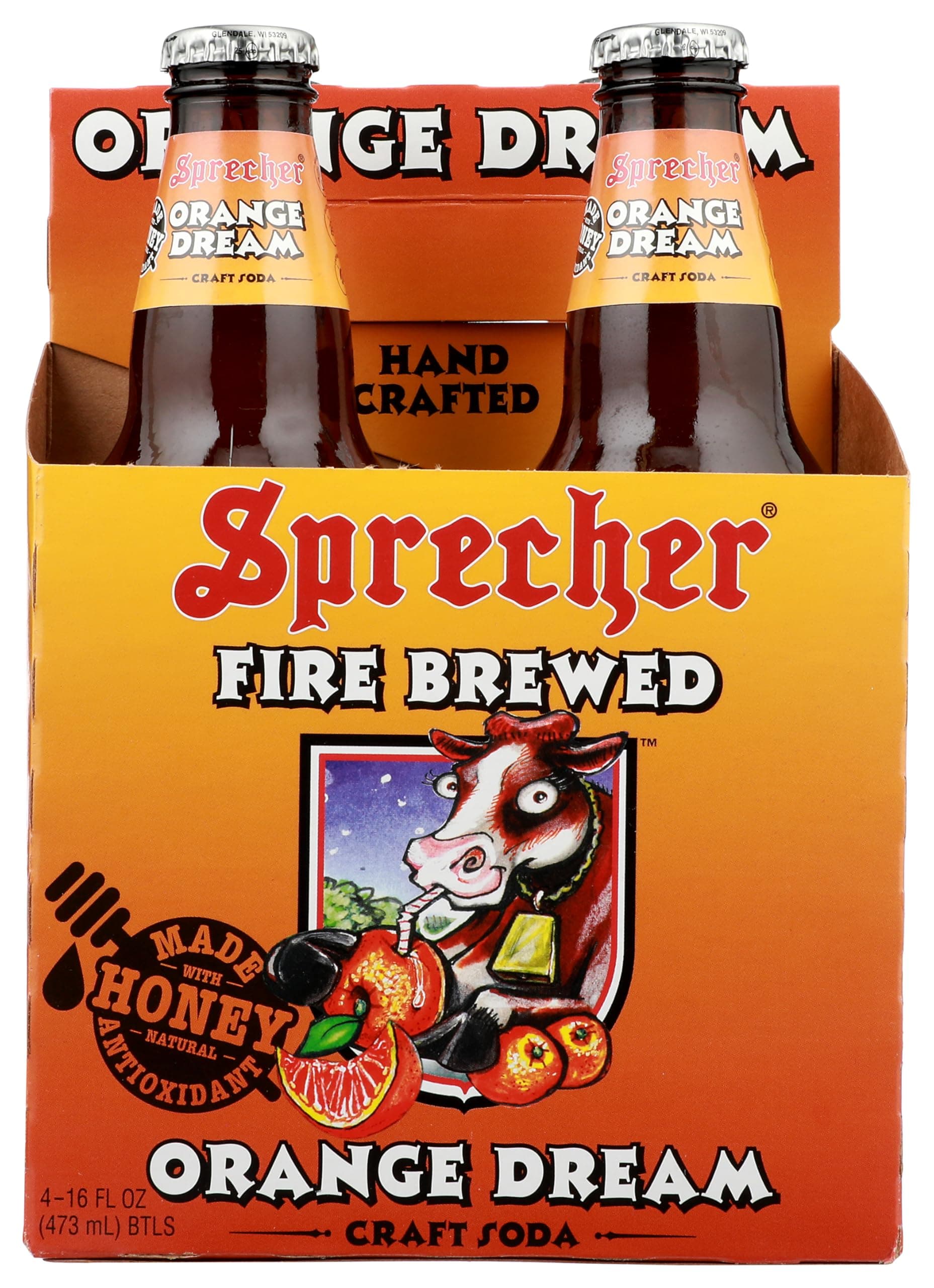 Orange Drm Soda 16oz 4pk