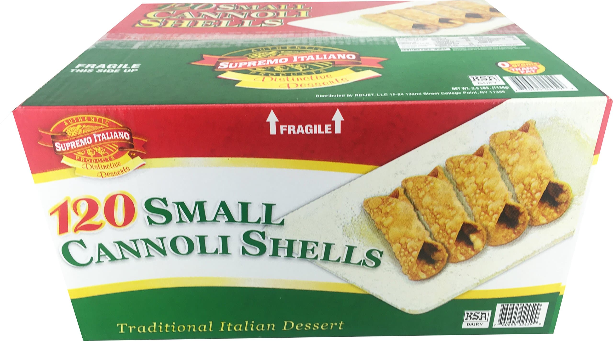 120 Small Cannoli Shells
