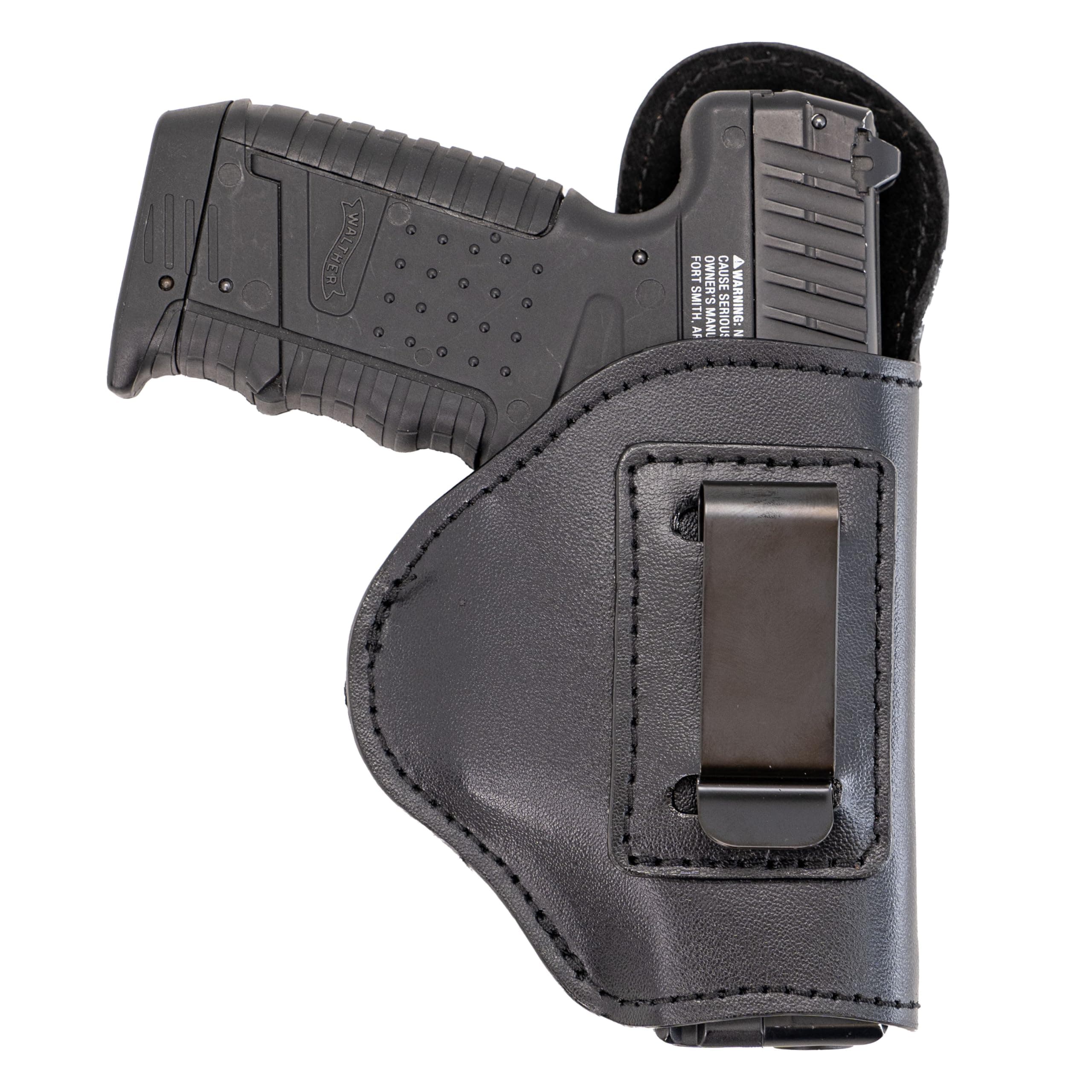 Maxx Carry IWB Soft Leather for S&W Shield 9/40 | Bersa Thunder Combat Pro 380 | Walther PK380 | XD-S | Taurus G3C. Universal Fit Conceal Carry Gun Holster