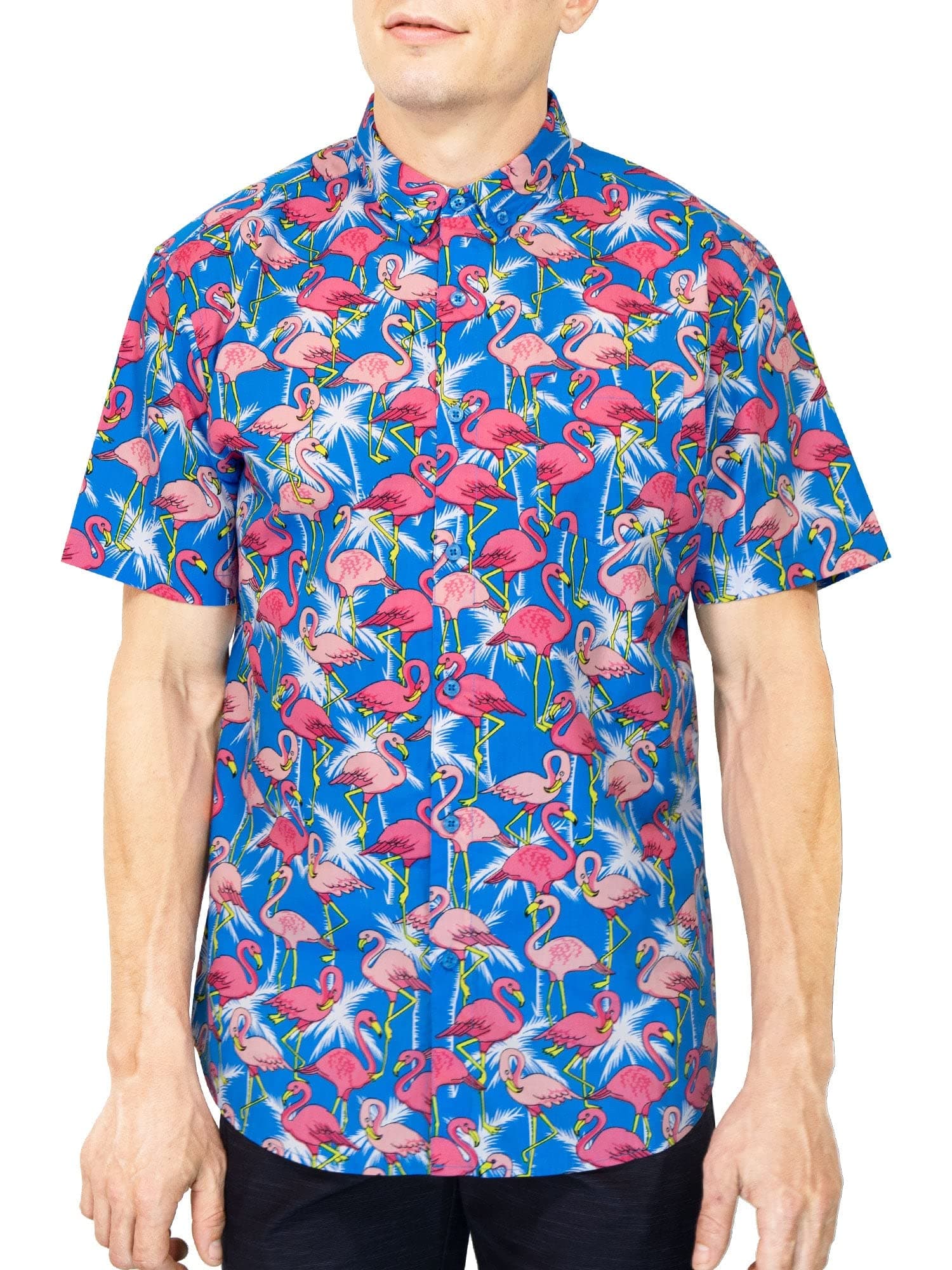 Visive Mens Short Sleeve Button Down Printed Shirts - Over 45 Novelty Prints Sizes S - 4XL