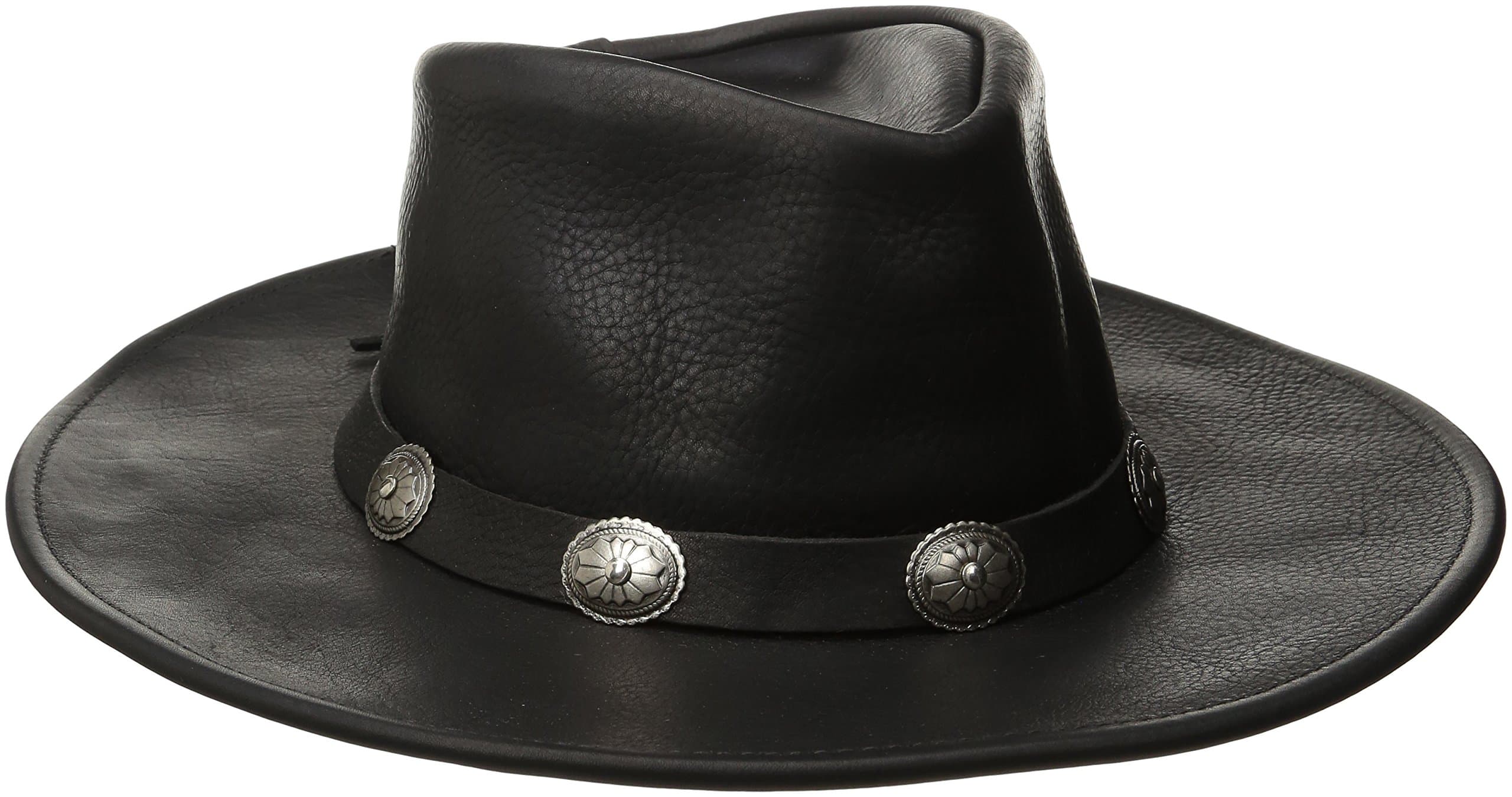 Henschel Walker, Full Grain Leather, Shapeable Brim, Conche Band