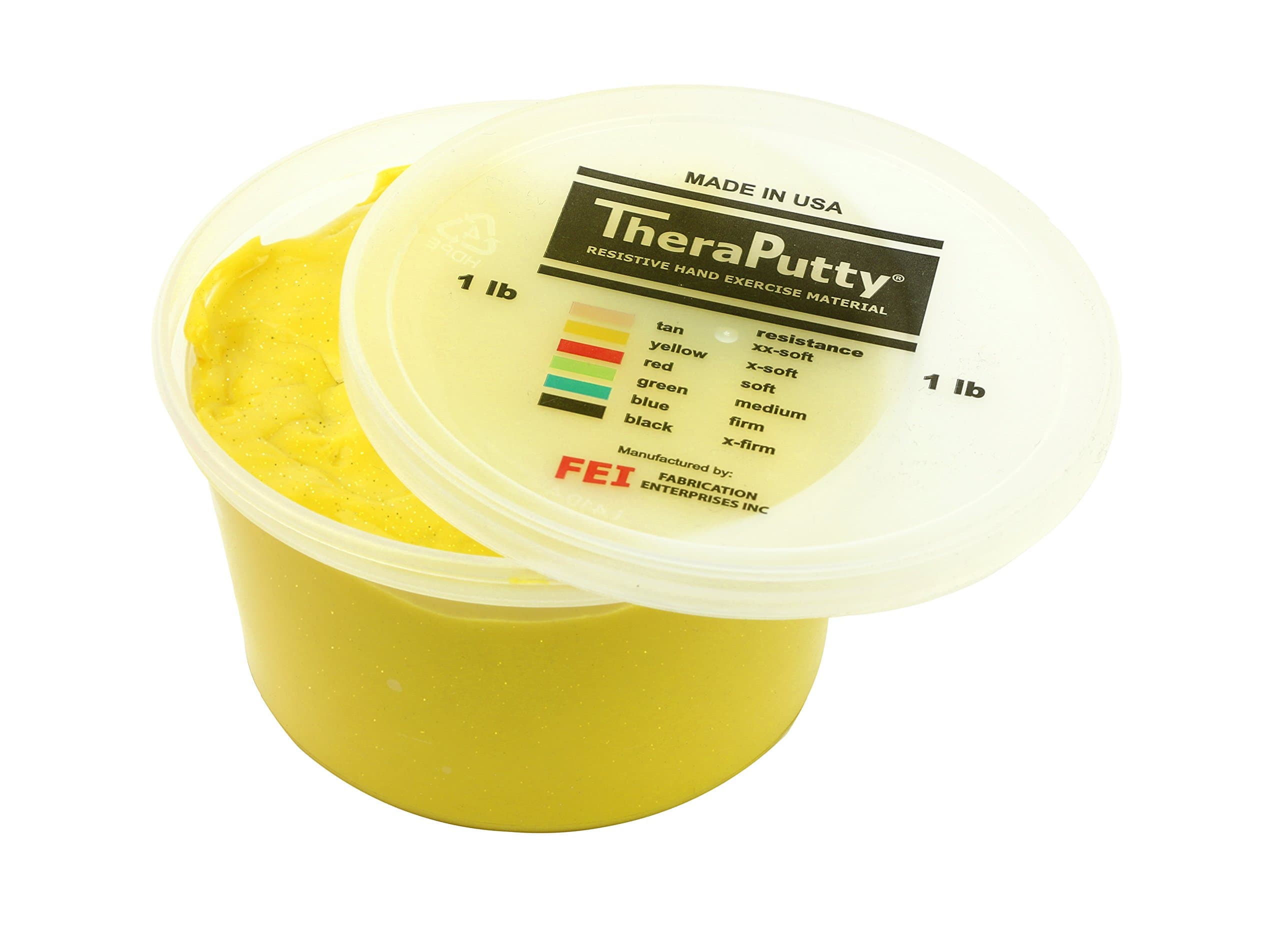 Sparkle Theraputty - 1 lb - Yellow - X-Soft