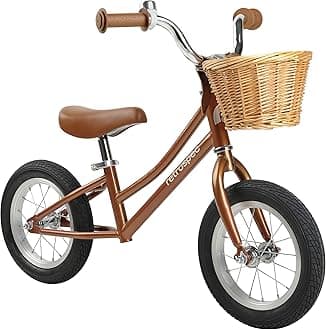 Retrospec Baby Beaumont Kids' Balance Bike for Toddlers, No Pedals, Air Filled Tires (2-3 yrs) Balance Bike
