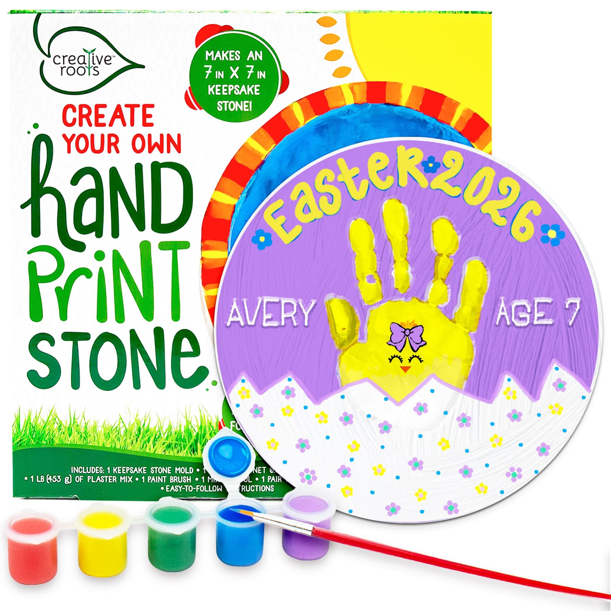 Creative Roots Create Your Own Handprint Stone by Horizon Group USA