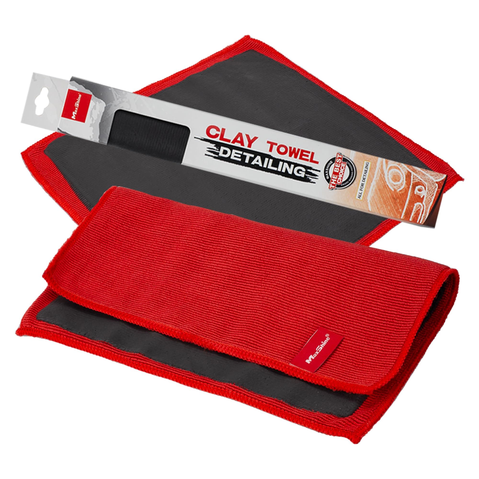 Maxshine Red Clay Towel 12"x12"