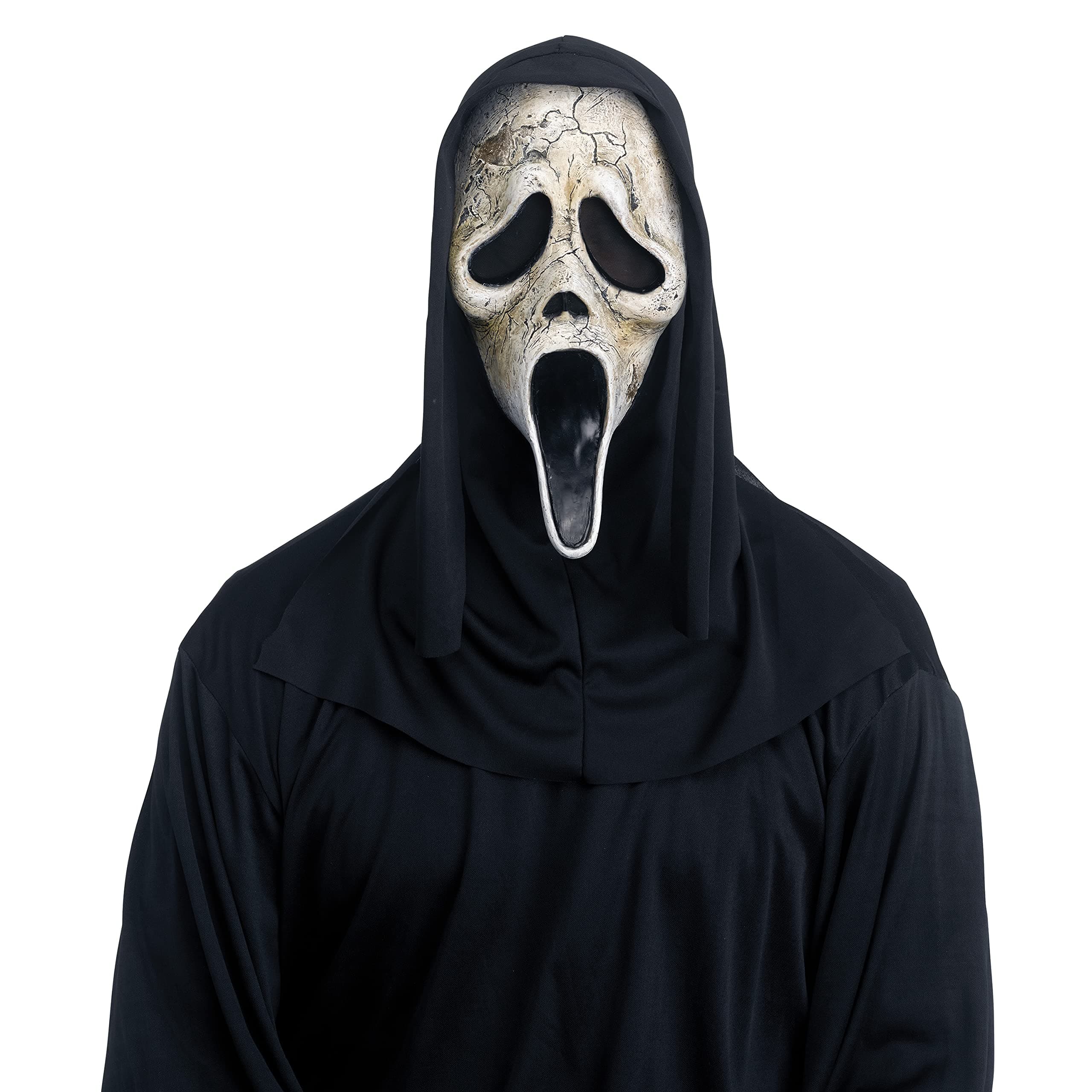 Fun World Officially Licensed Ghost Face Aged Mask Costume Accessory, Unisex Adult