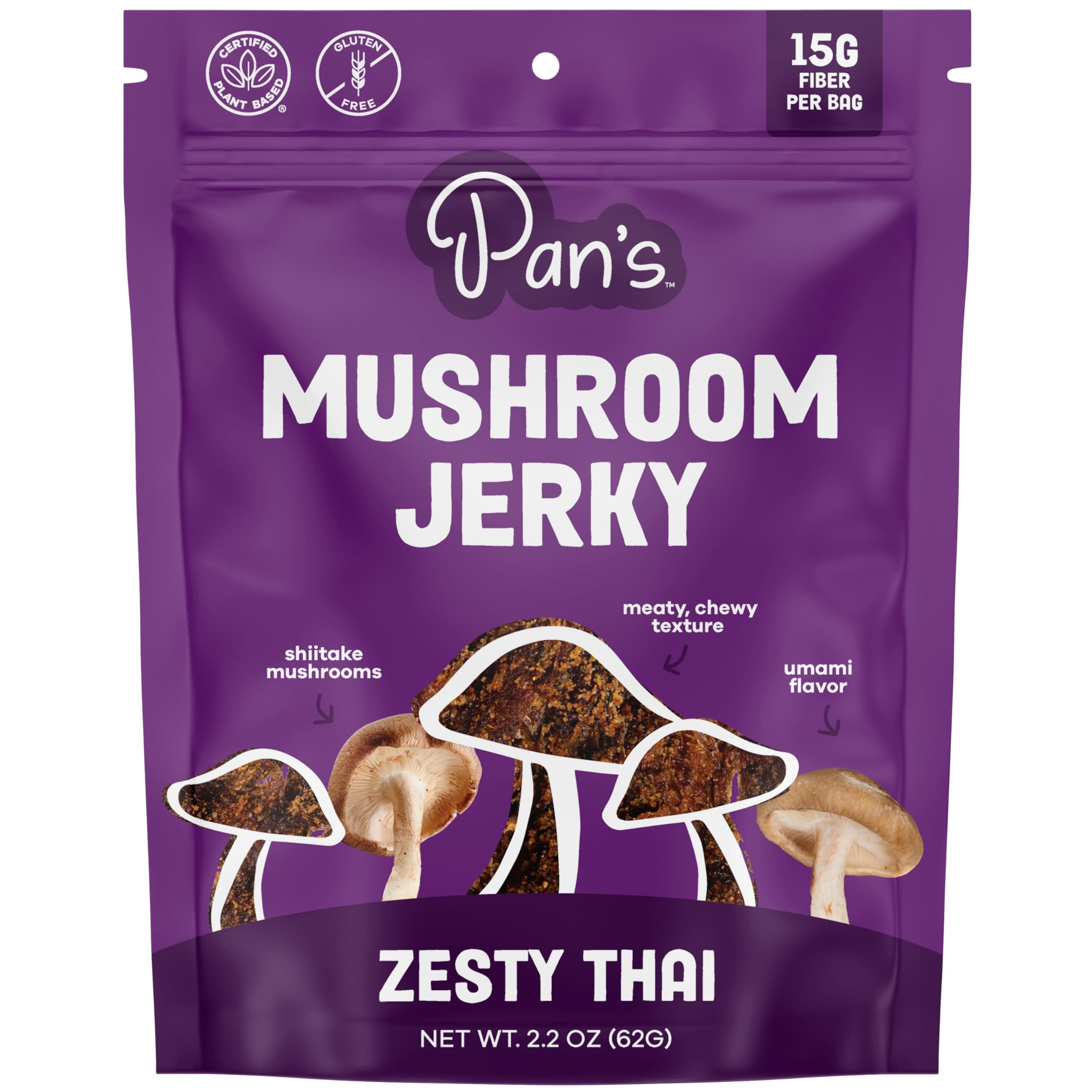 Pan's Mushroom Jerky (Zesty Thai)