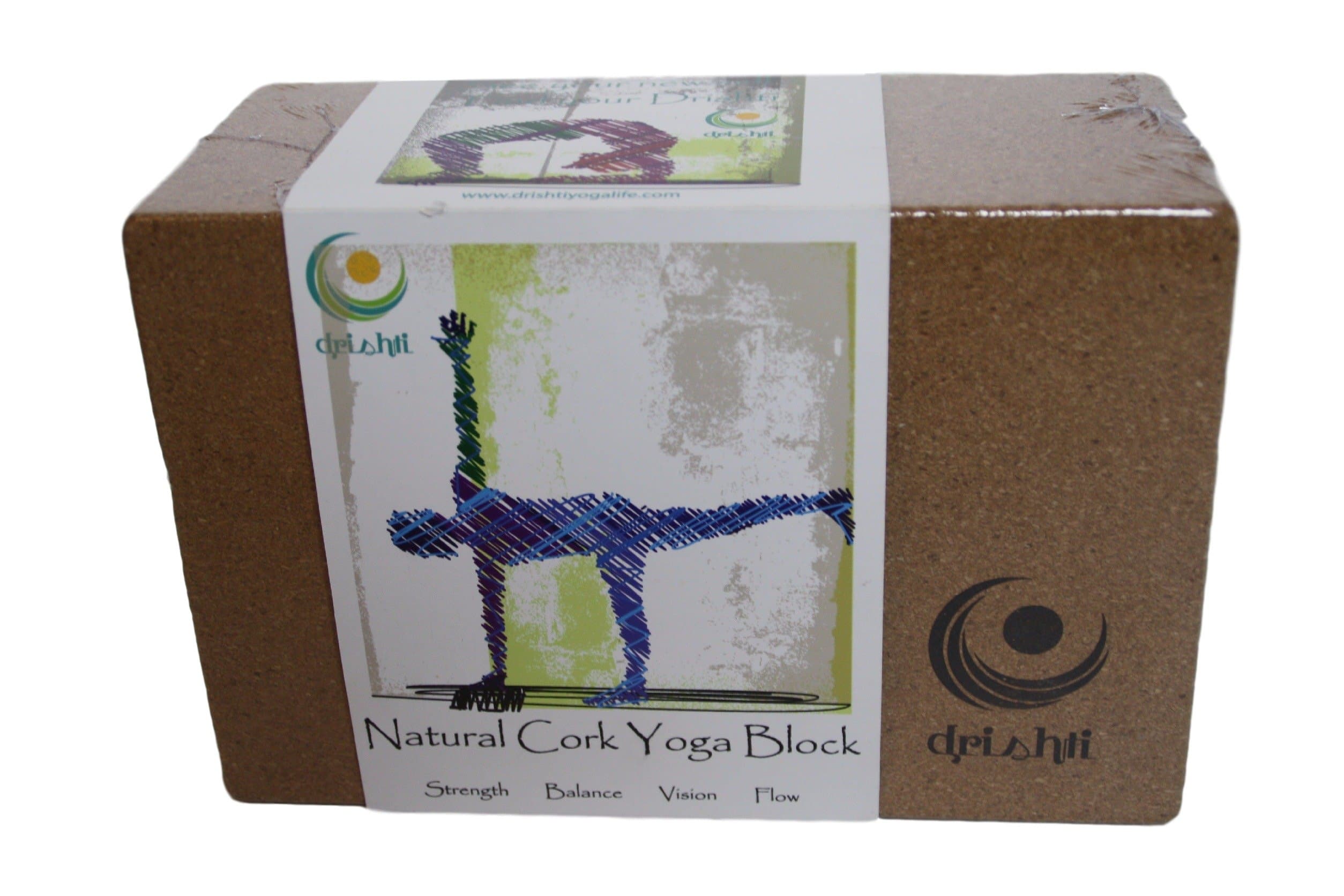 Drishti Natural Cork Yoga Block