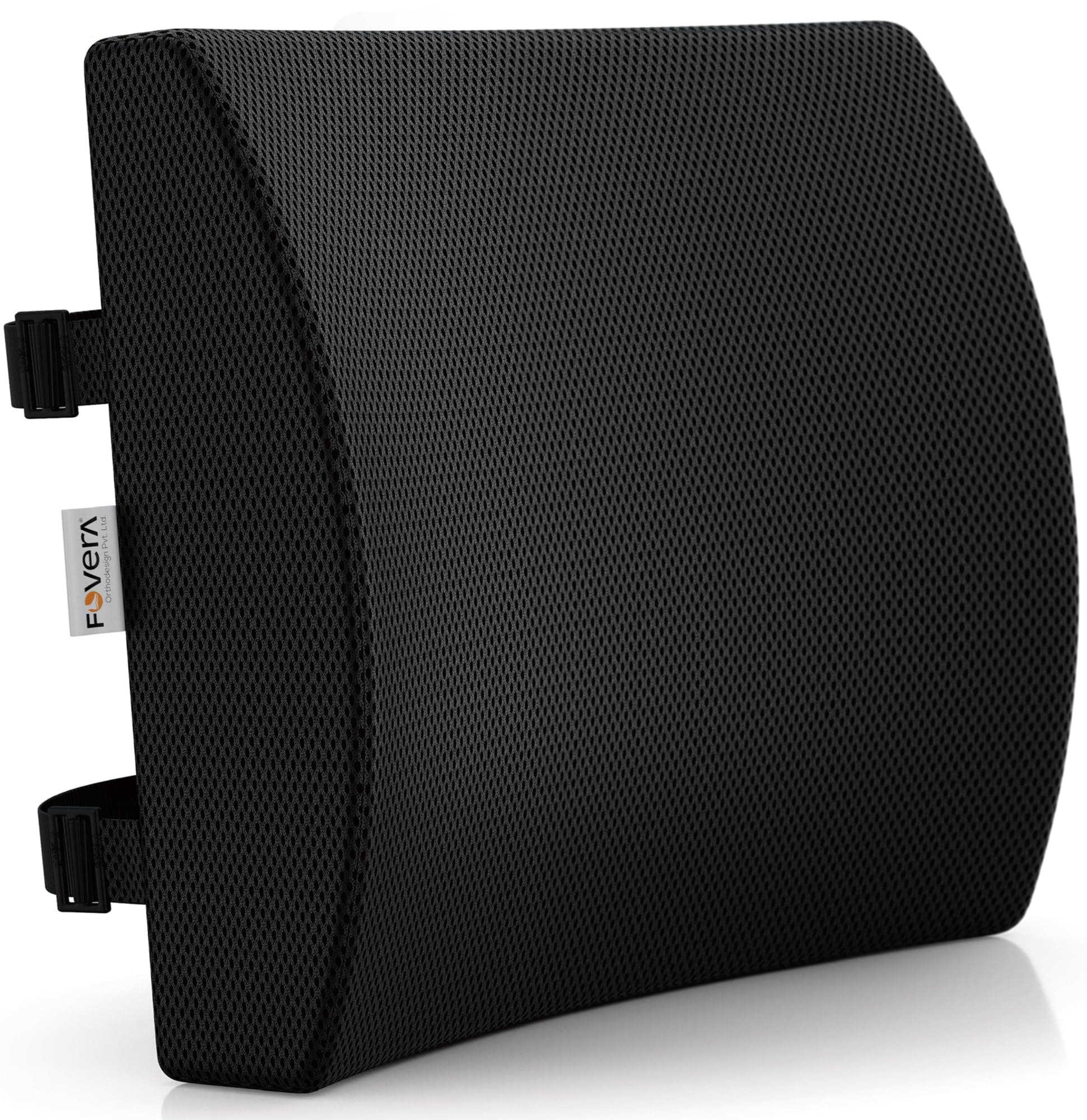 Lumbar Support for Chair, Orthopedic Back Support Memory Foam Backrest Cushion - Designed for Back Pain Relief - Ideal Back Pillow for Computer/Office Chair (Mesh Black, Standard)