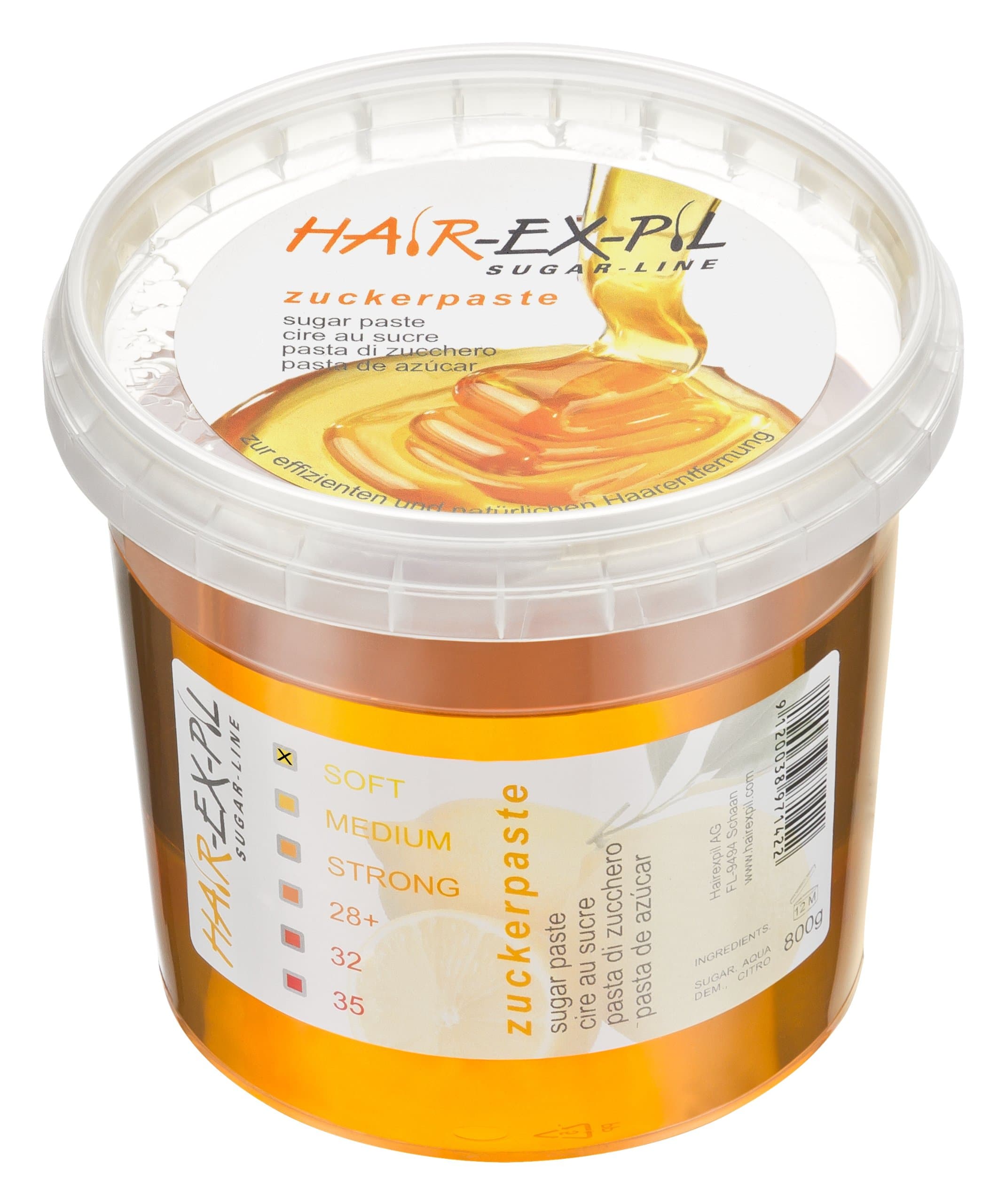 Sugar Paste Soft - Premium Quality. Highly-effective Adesiveness. 800gr Container Sugaring Sugar Paste