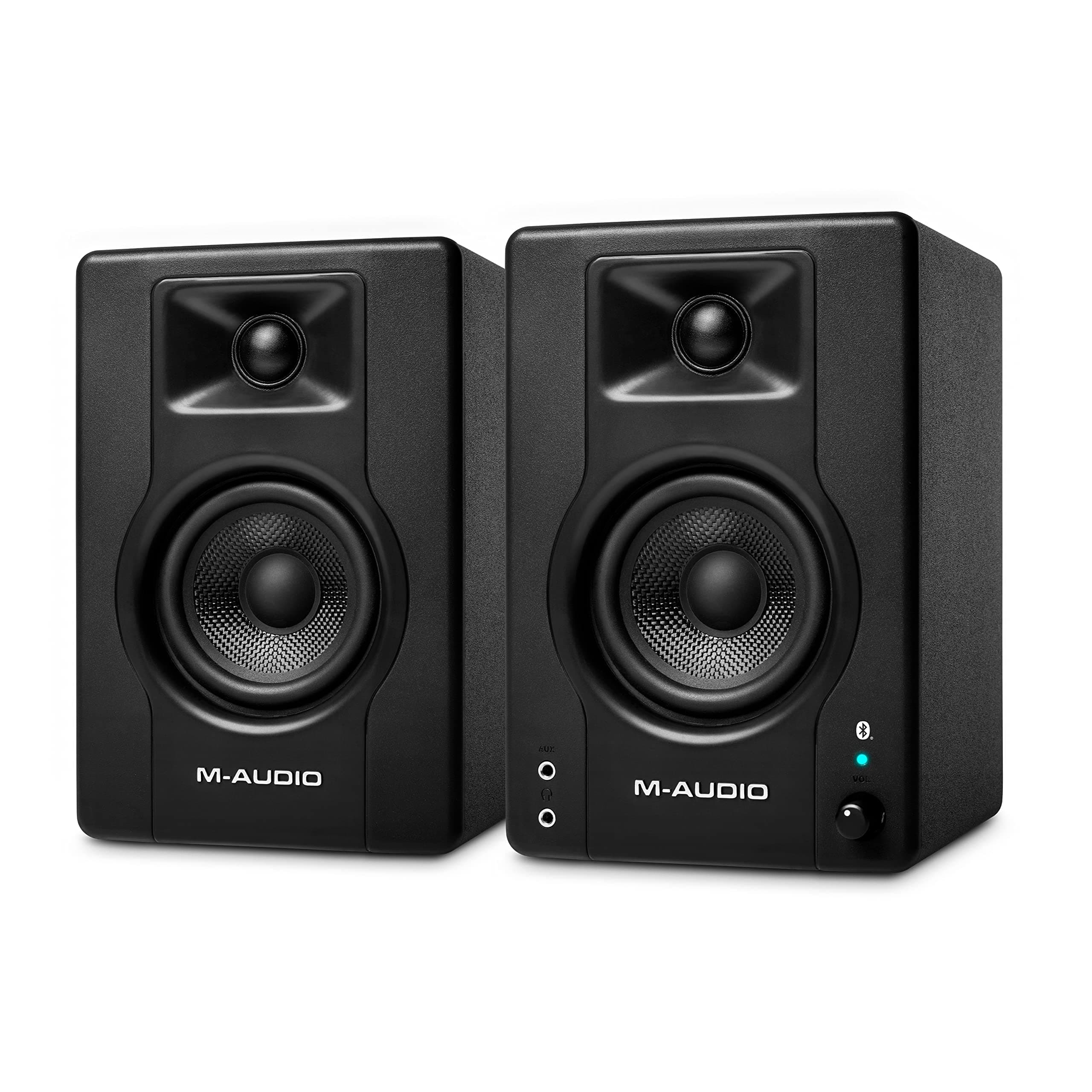 BX3BT 3.5" Bluetooth Studio Monitors, HD PC Speakers for Recording and Multimedia with Music Production Software, 120W, Pair