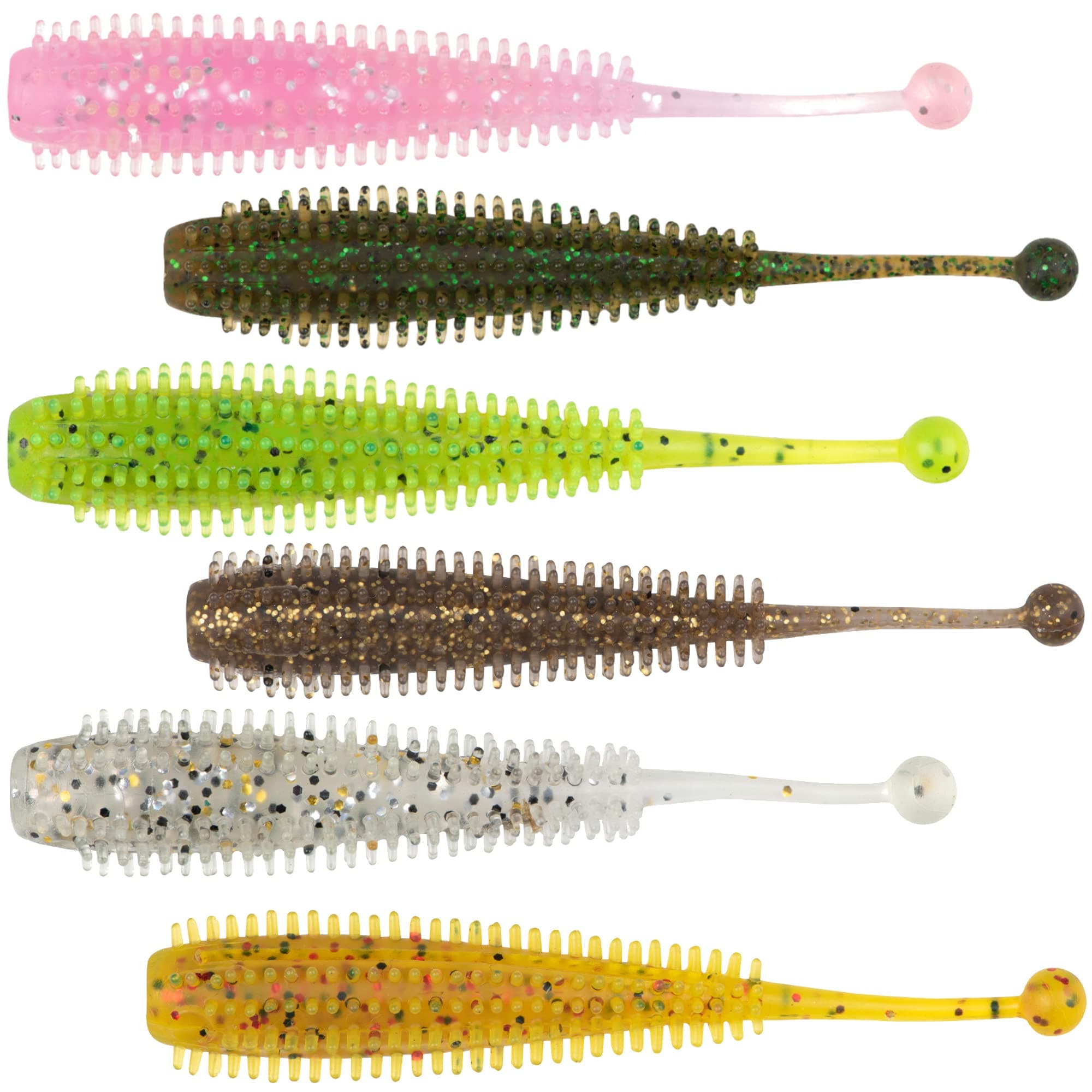 Fox RageSoft lure creature swing ball 2.75" green pumpkin UV x 6pcs