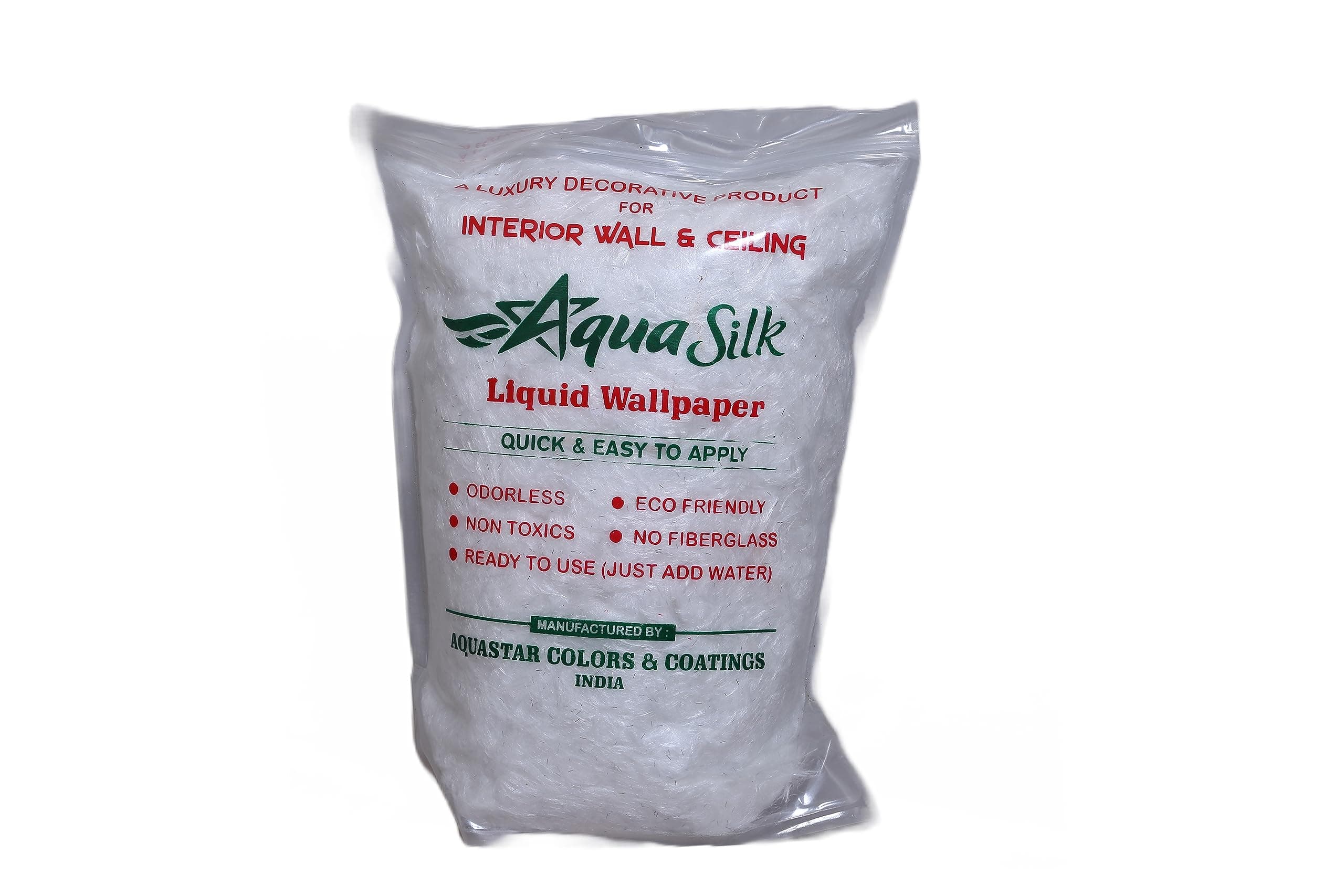 Aqua Silk Long Lasting Decortive Interior Liquid Wallpaper 101_White