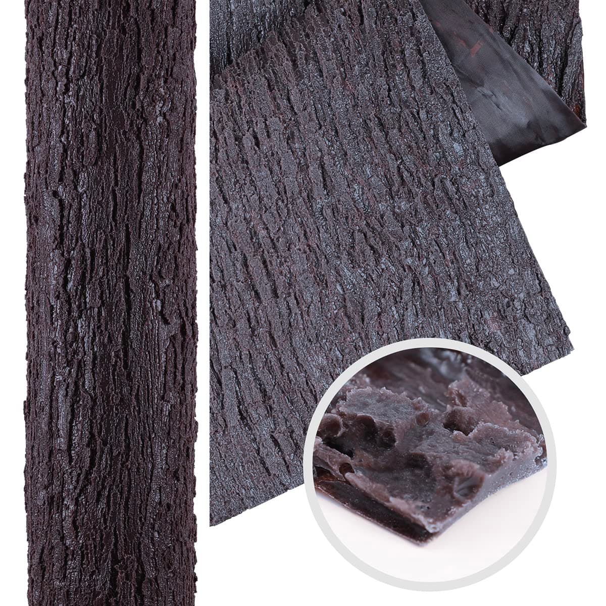 Artificial Tree Bark 118in*19.7in (16.15 sq.ft) Silicone Fake Bark for Pillars Pipes Street Light Poles Wrapping 99% High Simulation Decoration Indoor Outdoor Tree Trunk Wall and Fake Christmas Tree