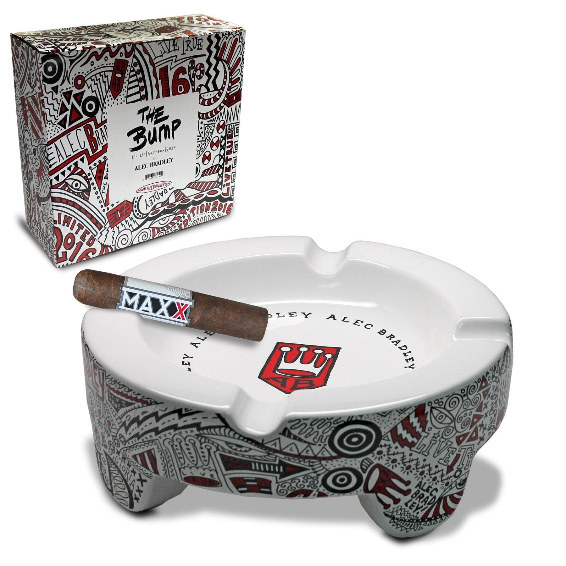 Alec Bradley - The Bump Ashtray White
