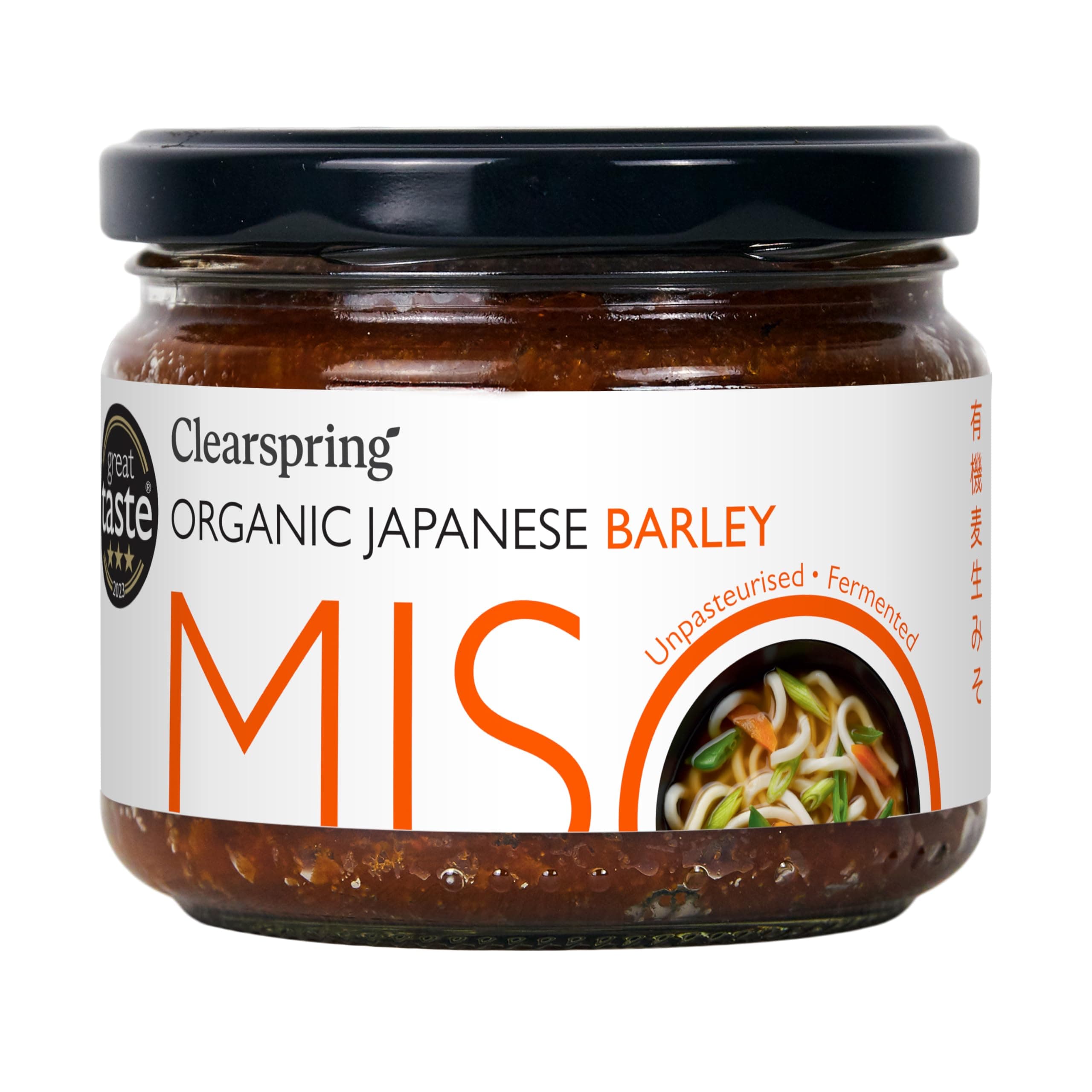 Organic Japanese Barley Miso Paste | Unpasteurised | 300g | Aged in Cedarwood Kegs | High in Protein | Vegan | Kosher
