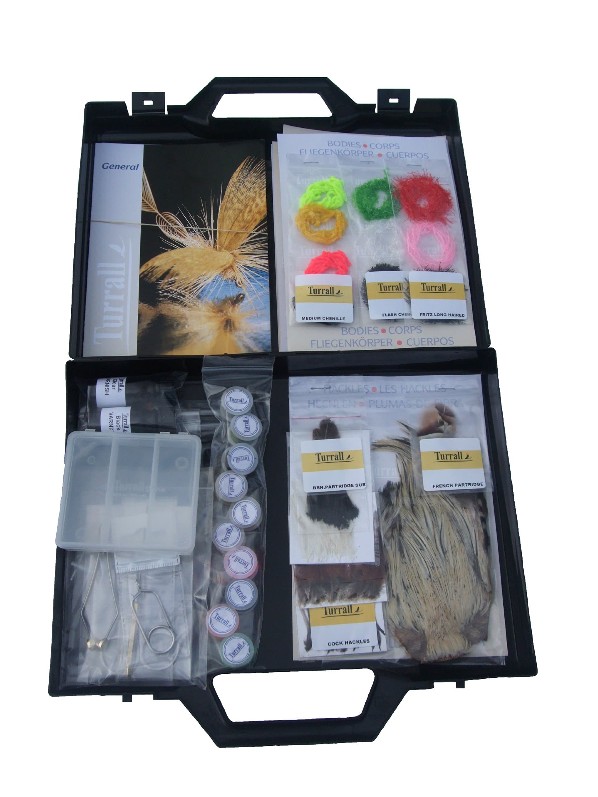 Turrall Fly Tying Kit Premium Popular - Black