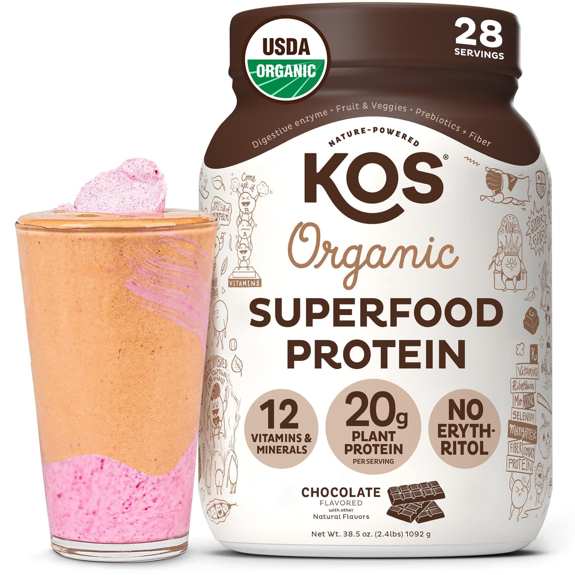 KOS Organic Plant Based Protein Powder