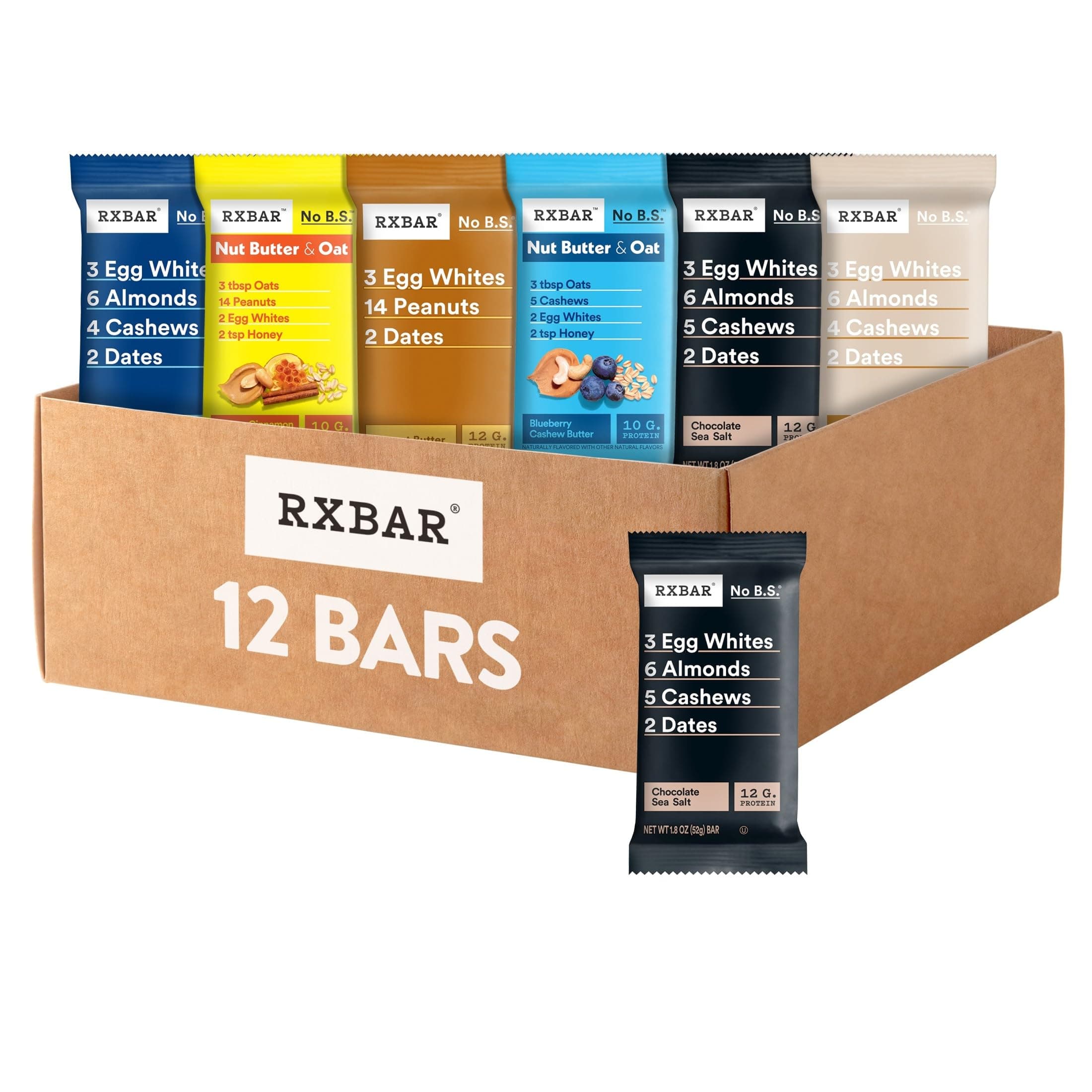 - Protein Bars, Snack Bars, Variety Pack (12 Count)