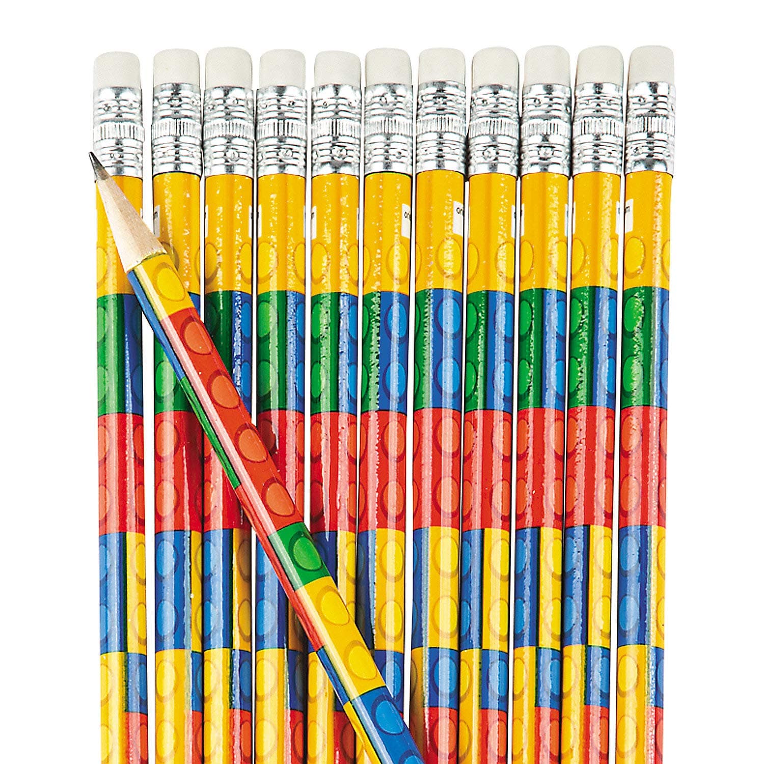 Block Party Brick Pencils - 24 ct