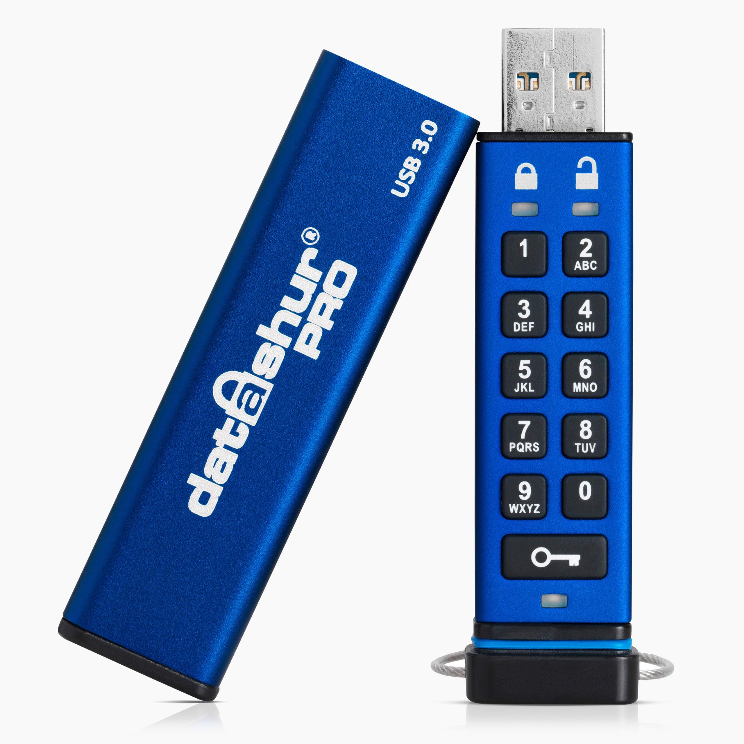 iStorage datAshur PRO 256 GB | Encrypted USB Memory Stick | FIPS 140-2 Level 3 Certified | Password Protected | Dust/Water Resistant