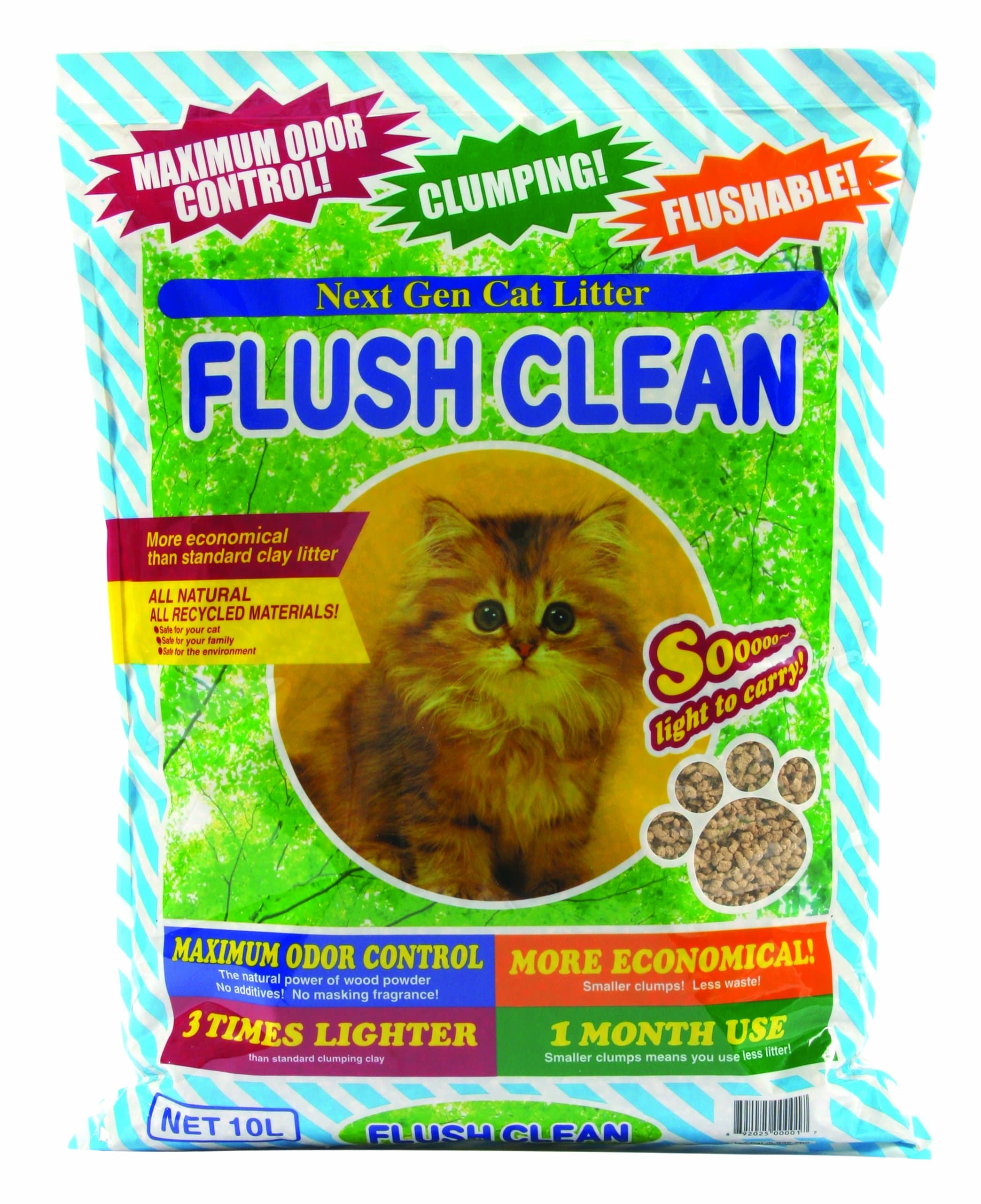 Next Gen Pet Flush Clean Cat Litter 6 Pound Bag