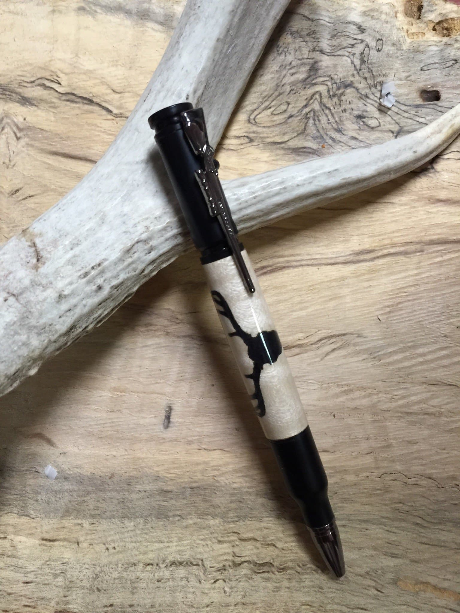 Bolt Action Deer Skull Pen