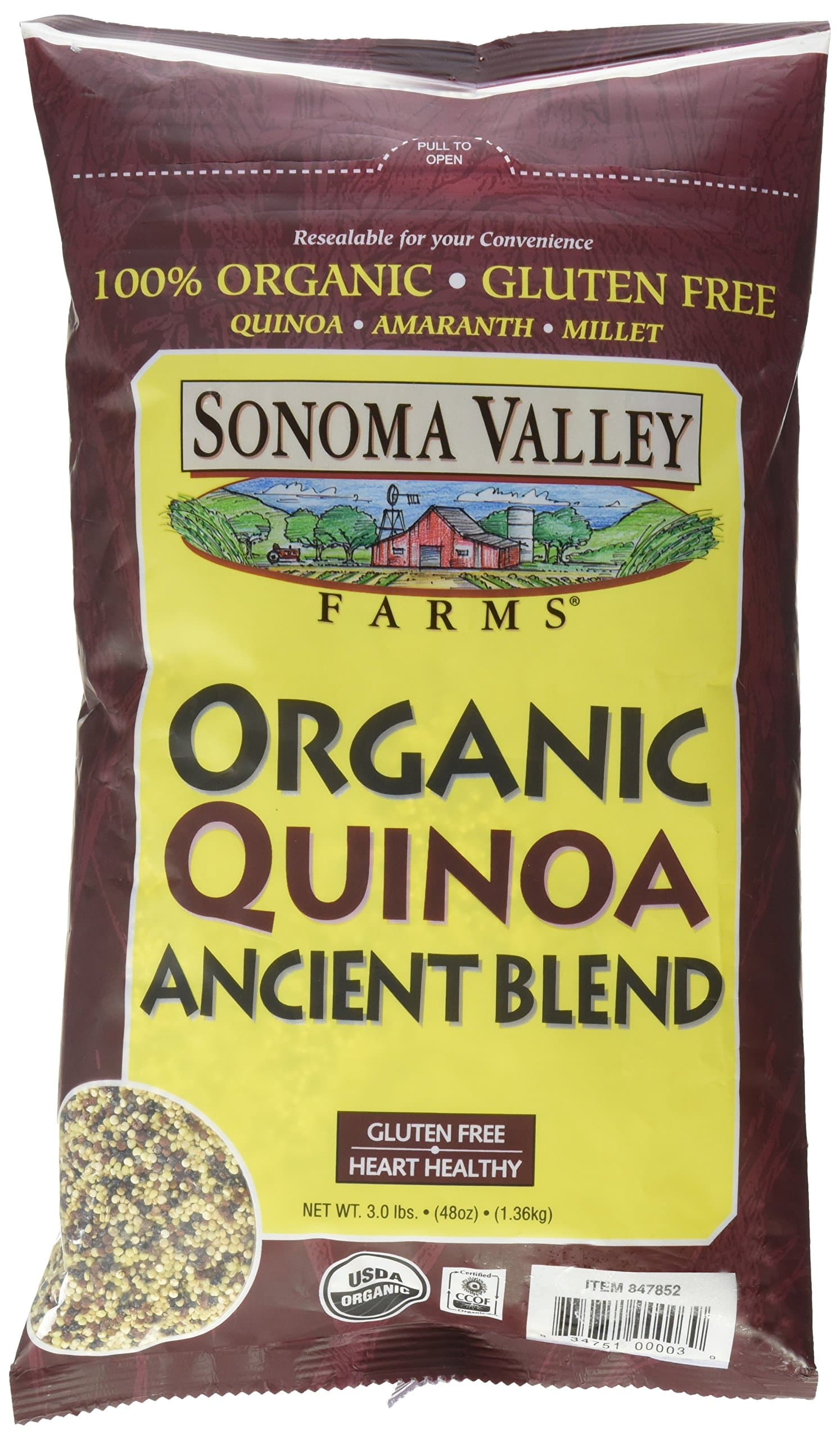 Organic Quinoa Ancient Blend (Official), 3 lb bag