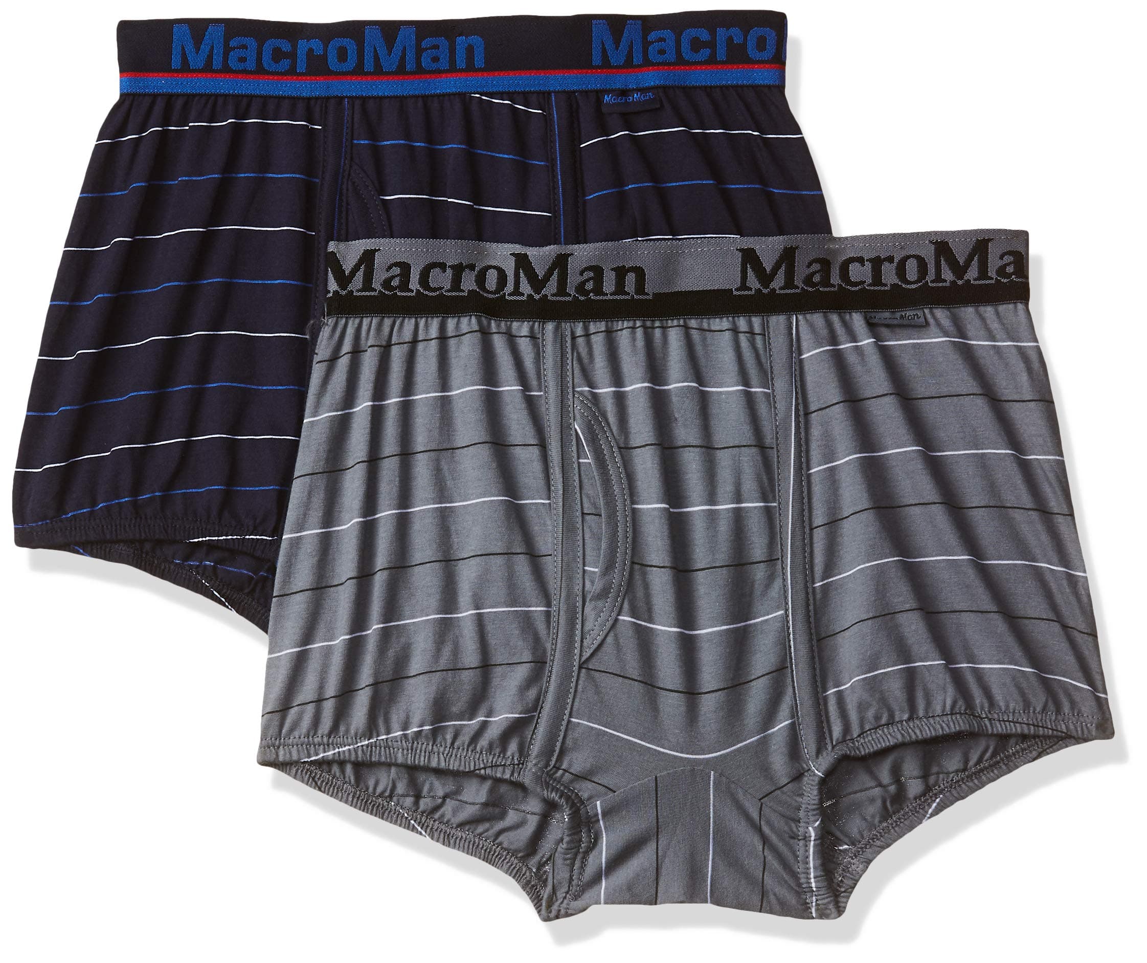 Stripe Design Mini Trunk for Men | 100% Cotton Fabric | Outer Elastic | Pack of 2