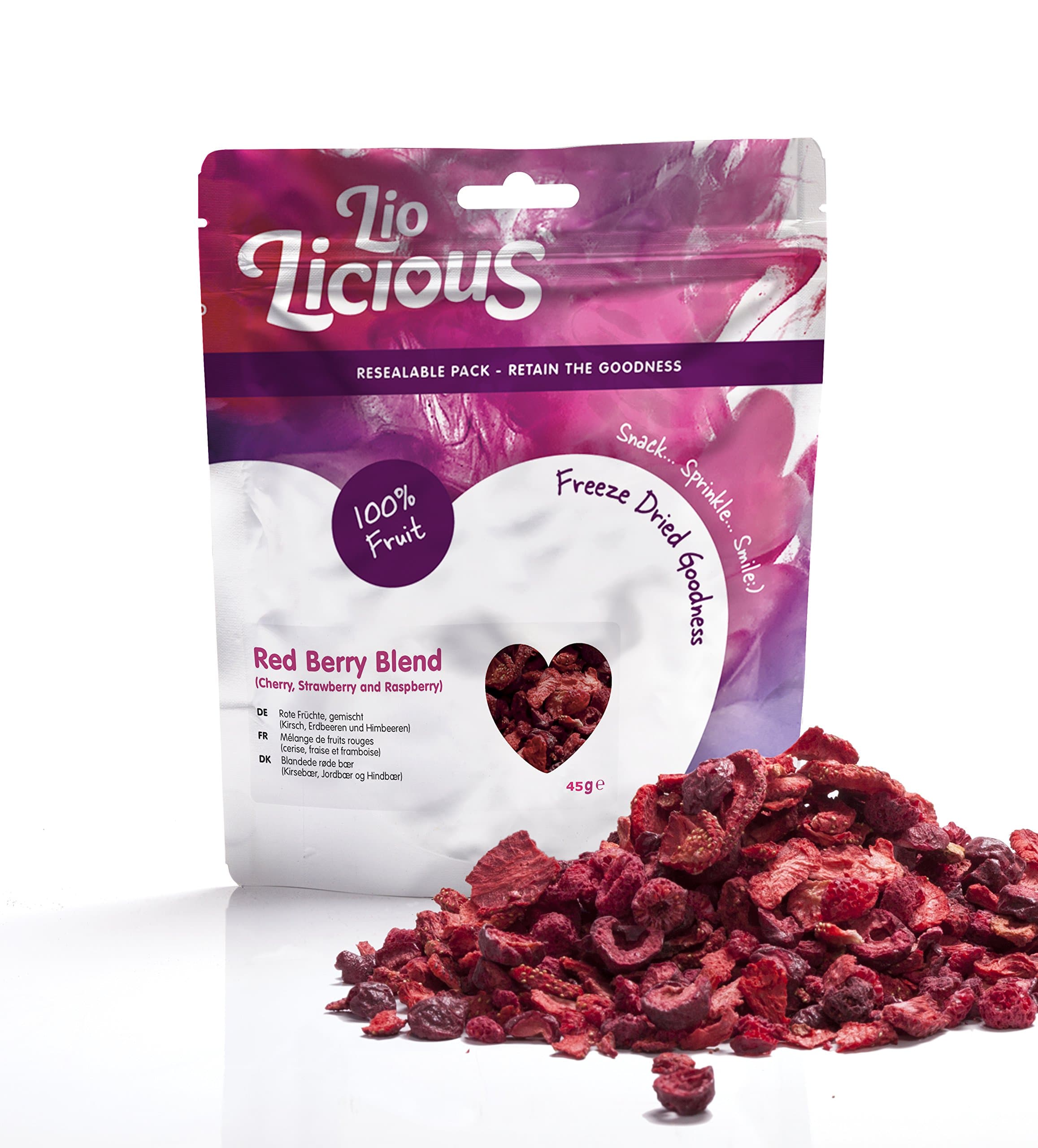 Freeze Dried Red Berry Blend 45g