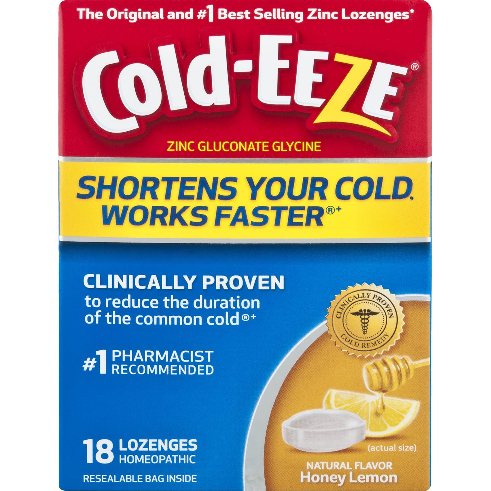 Cold-Eeze Cold Remedy L Enges Honey Lemon Count 18 N/a